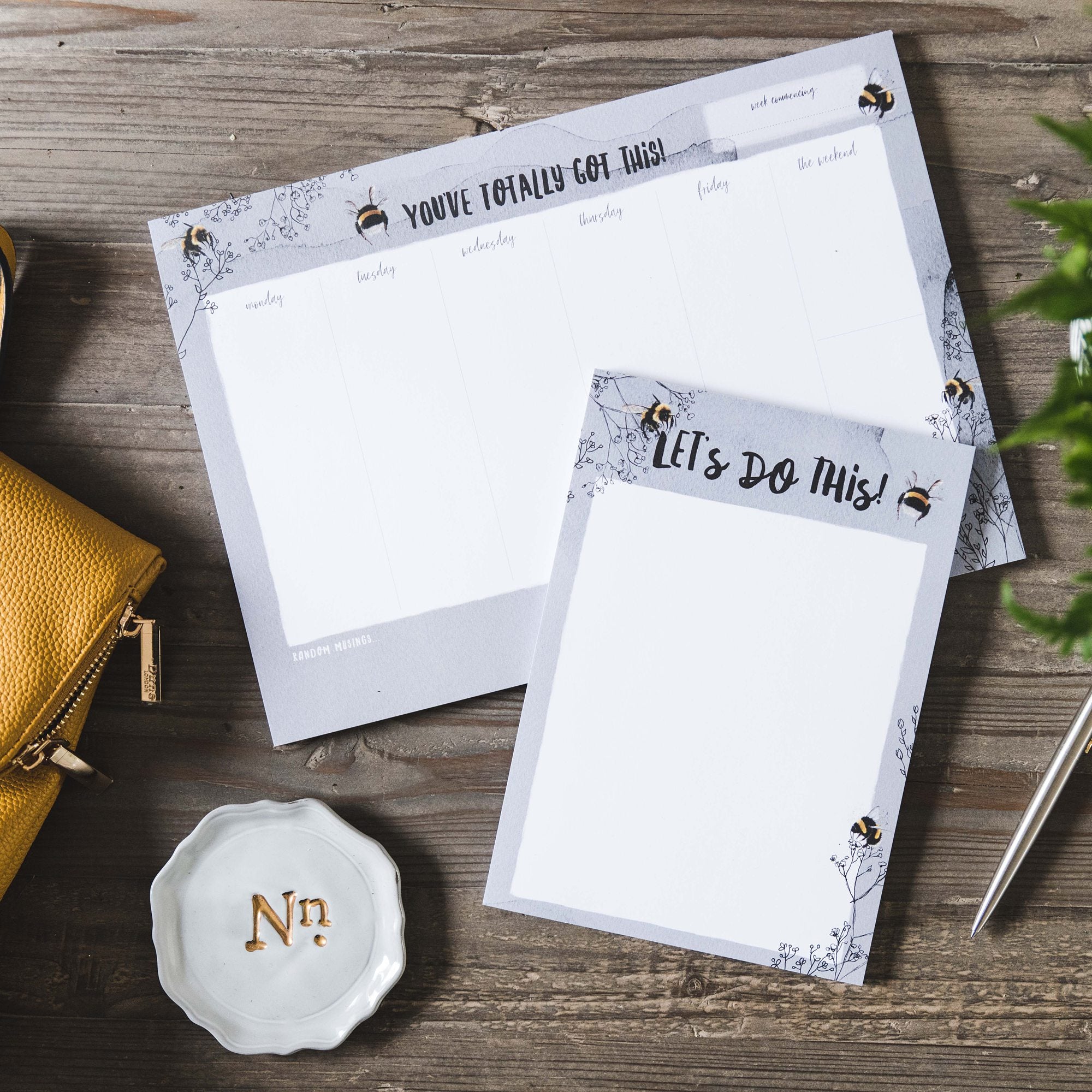 'You've Totally Got This' A4 Bumblebee Desk Pad