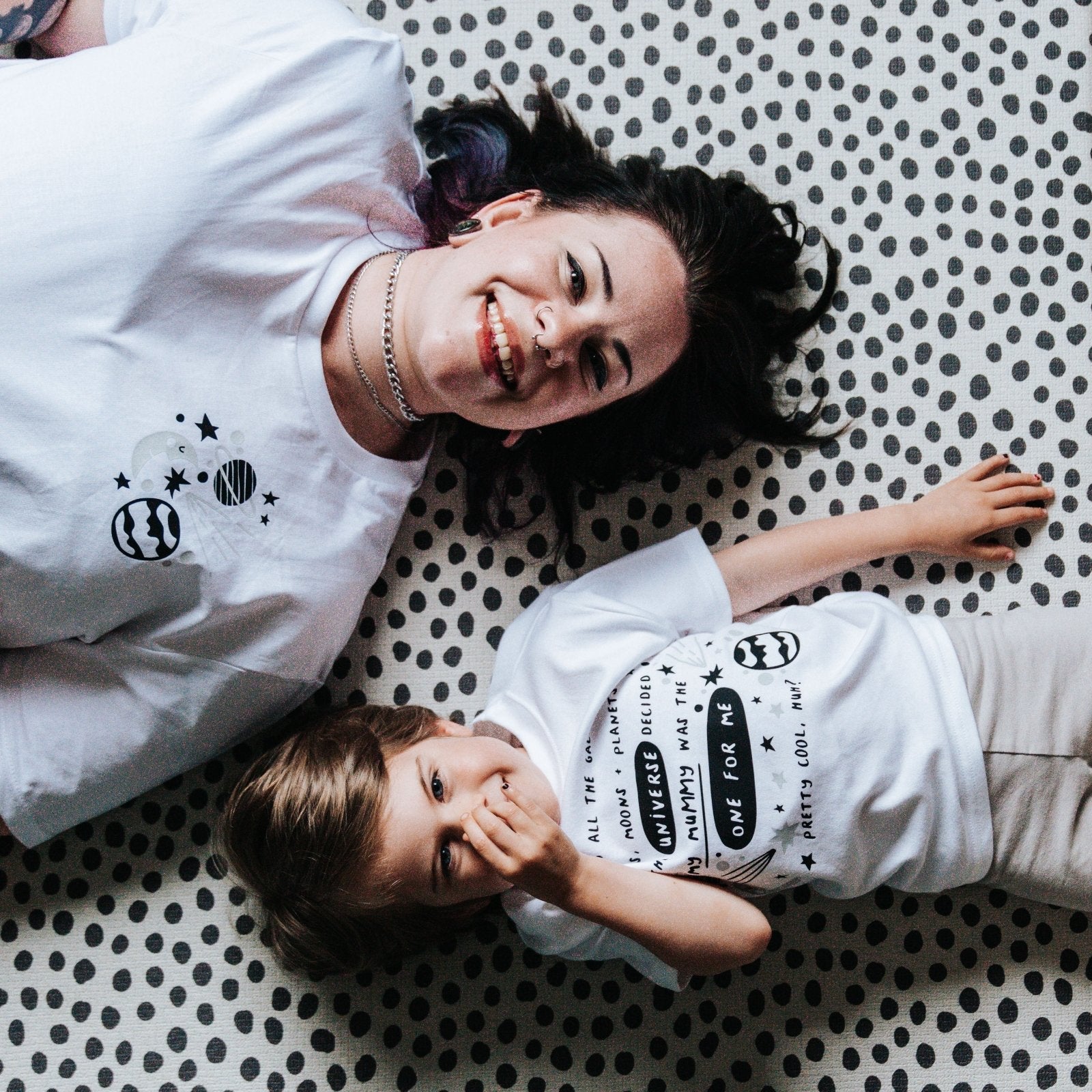 Among All The Galaxies Adult & Child T-Shirt Set - I am Nat Ltd - Adult & Child Matching Sets