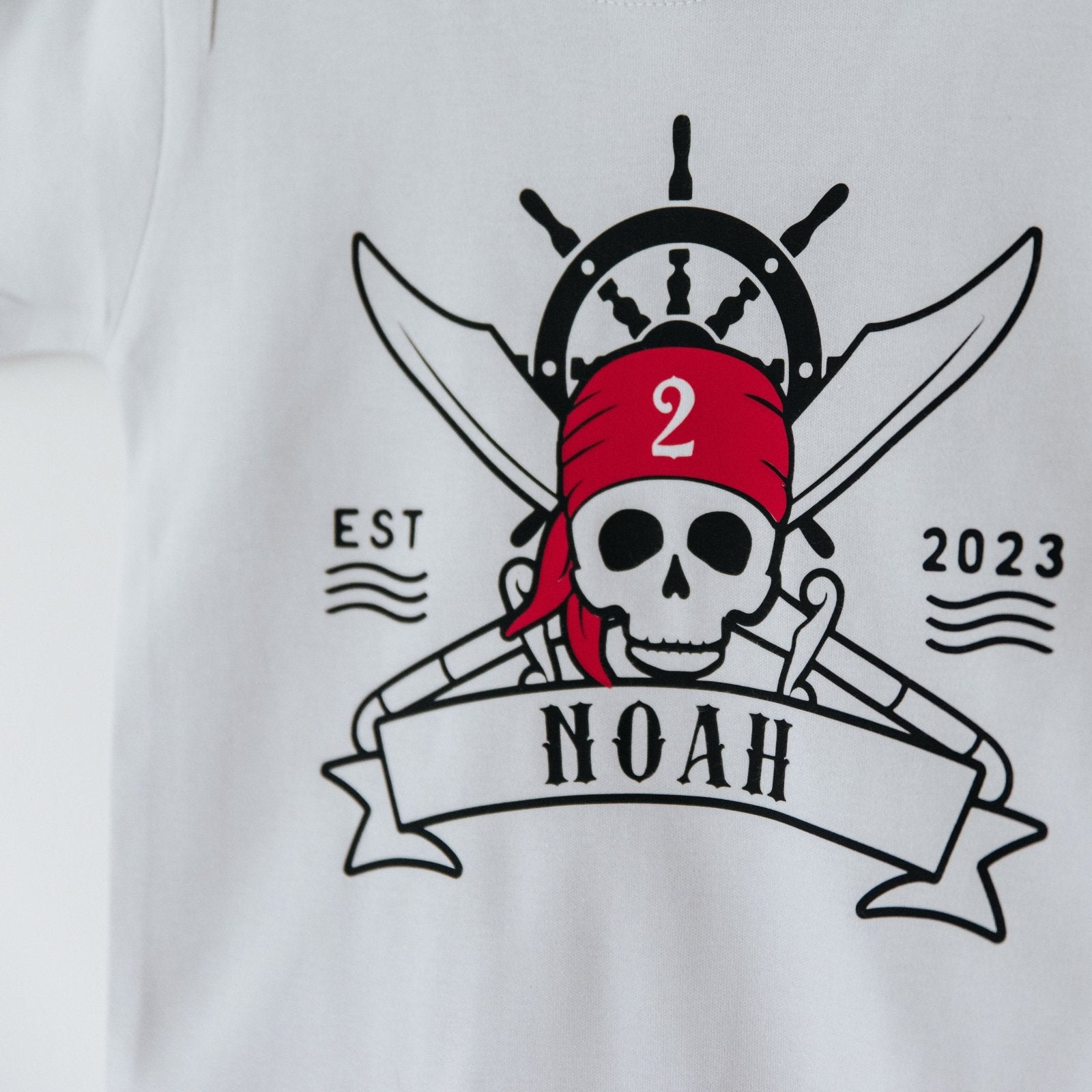 Children's Personalised Pirate Birthday T-Shirt - I am Nat Ltd - Children's T-Shirt