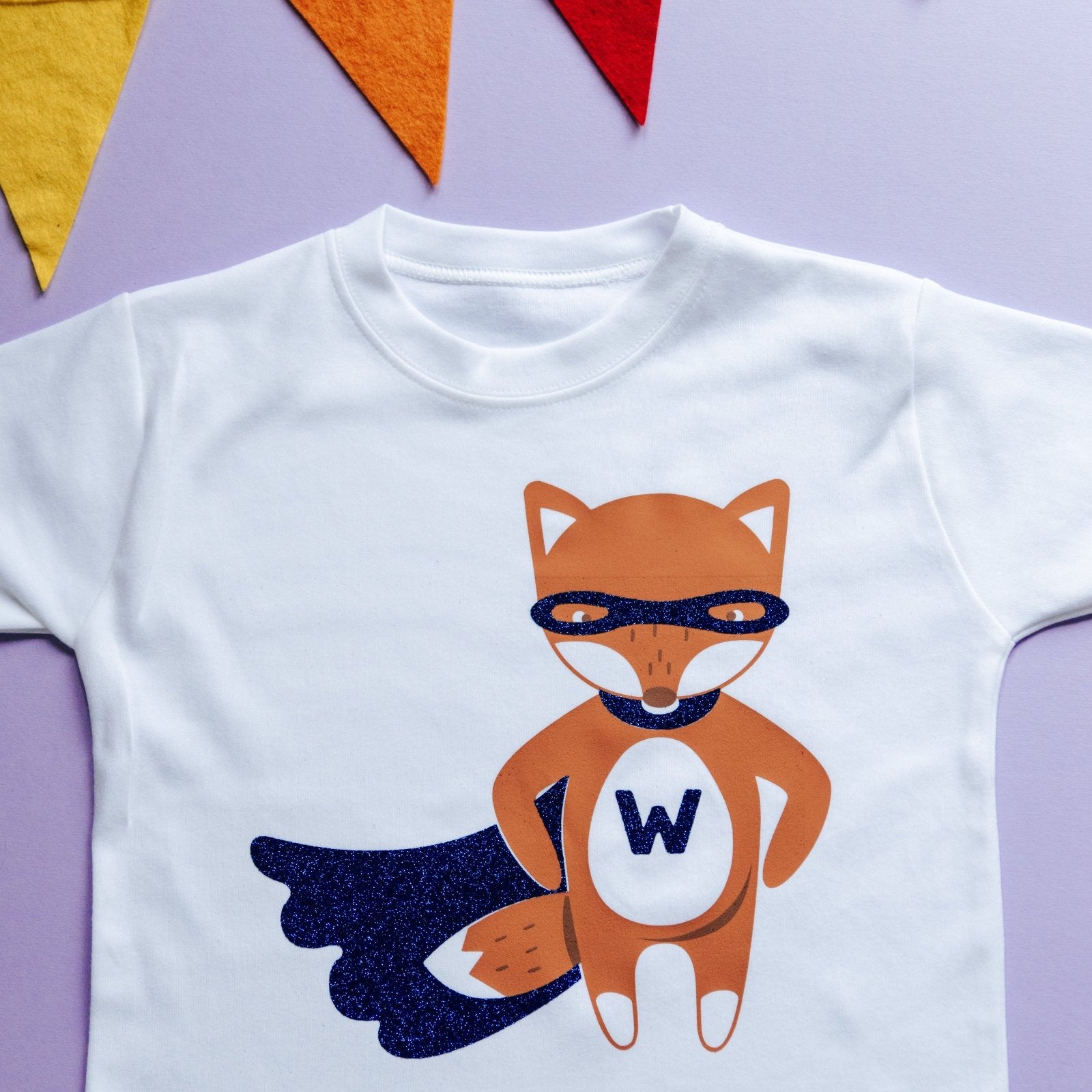 Children's Personalised Superhero Fox T-Shirt - I am Nat Ltd - Children's T-Shirt
