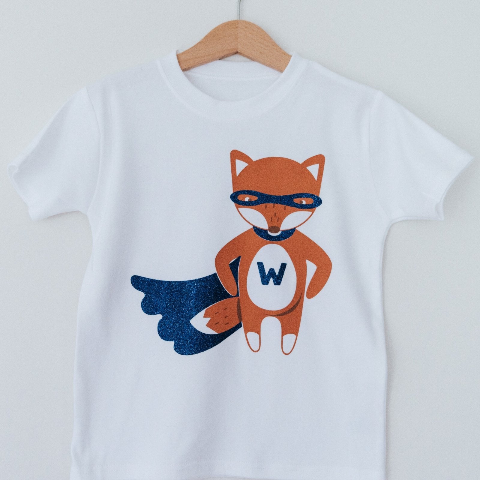 Children's Personalised Superhero Fox T-Shirt - I am Nat Ltd - Children's T-Shirt