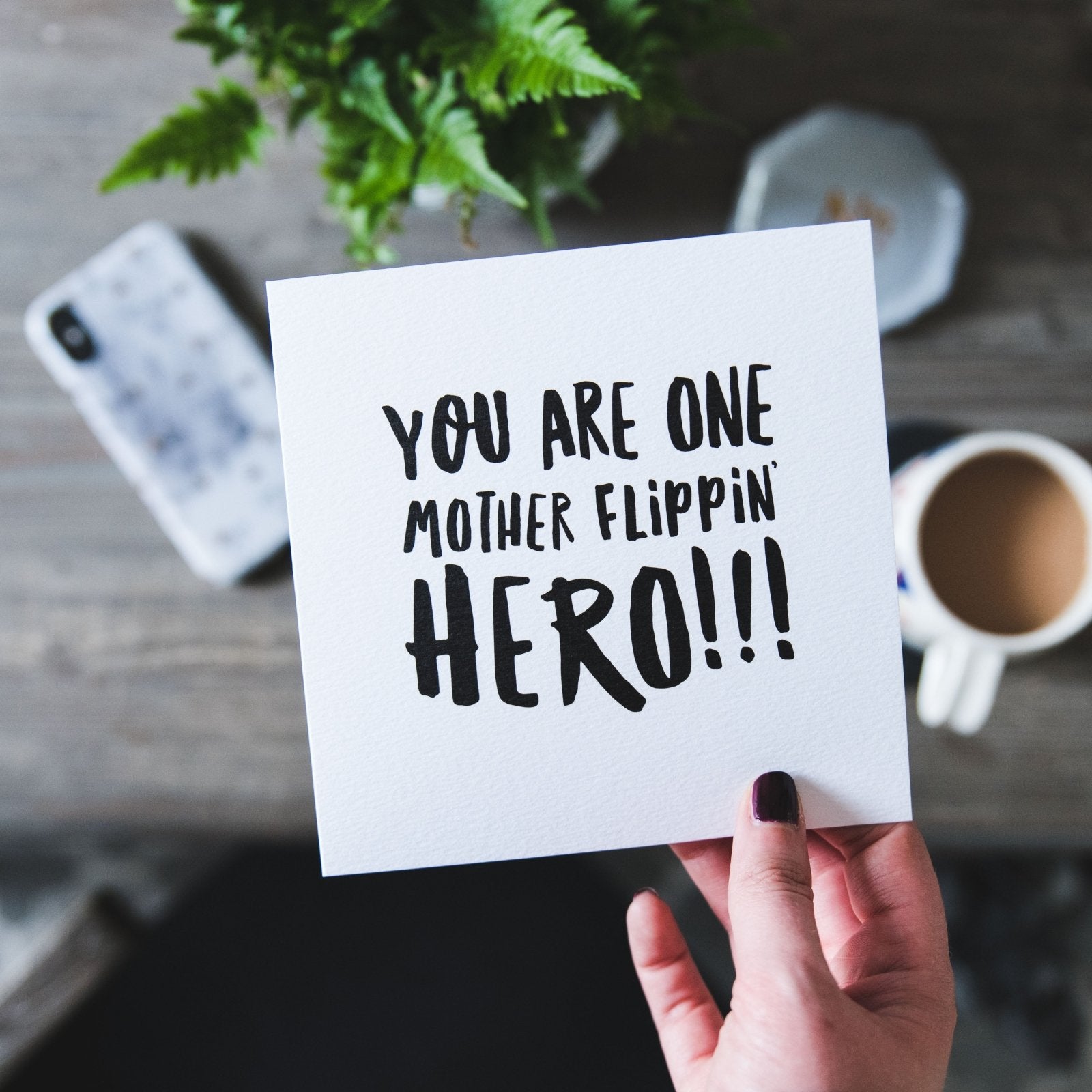 Mother Flippin' Hero Appreciation Card - I am Nat Ltd - Greeting Card