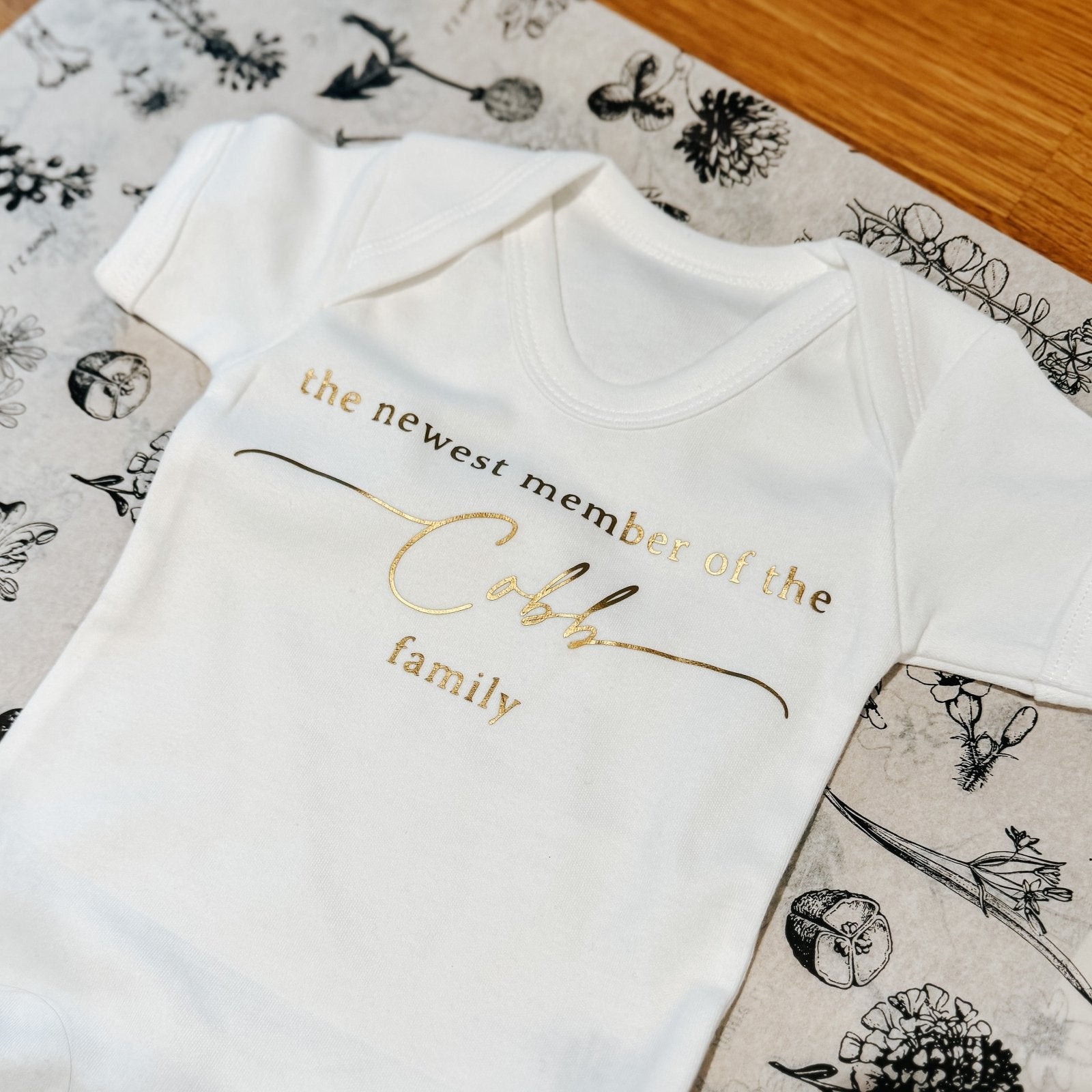 Newest Member of the Family Babygrow - I am Nat Ltd - Babygrow