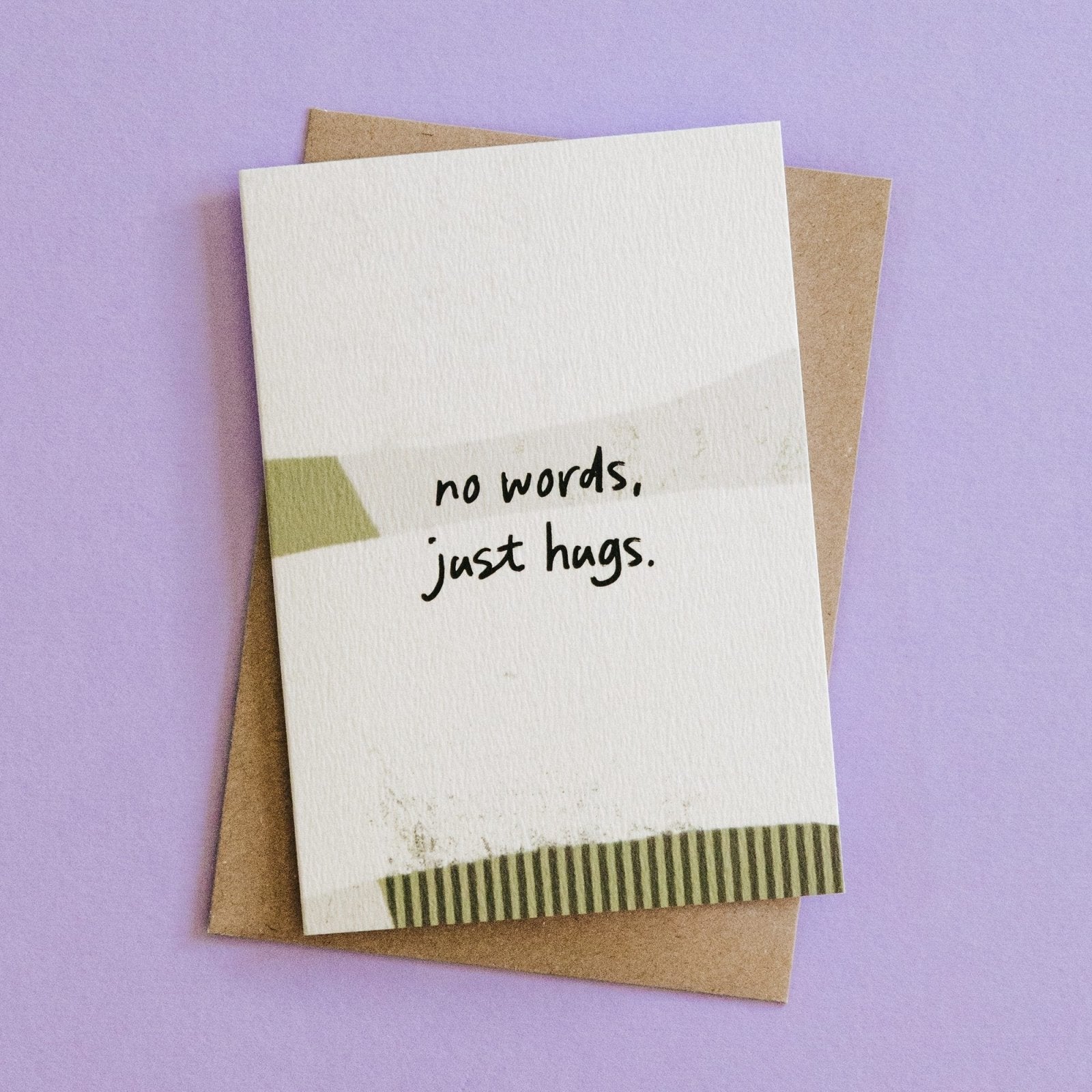 No Words, Just Hugs Thinking of You Card - I am Nat Ltd - Greeting Card