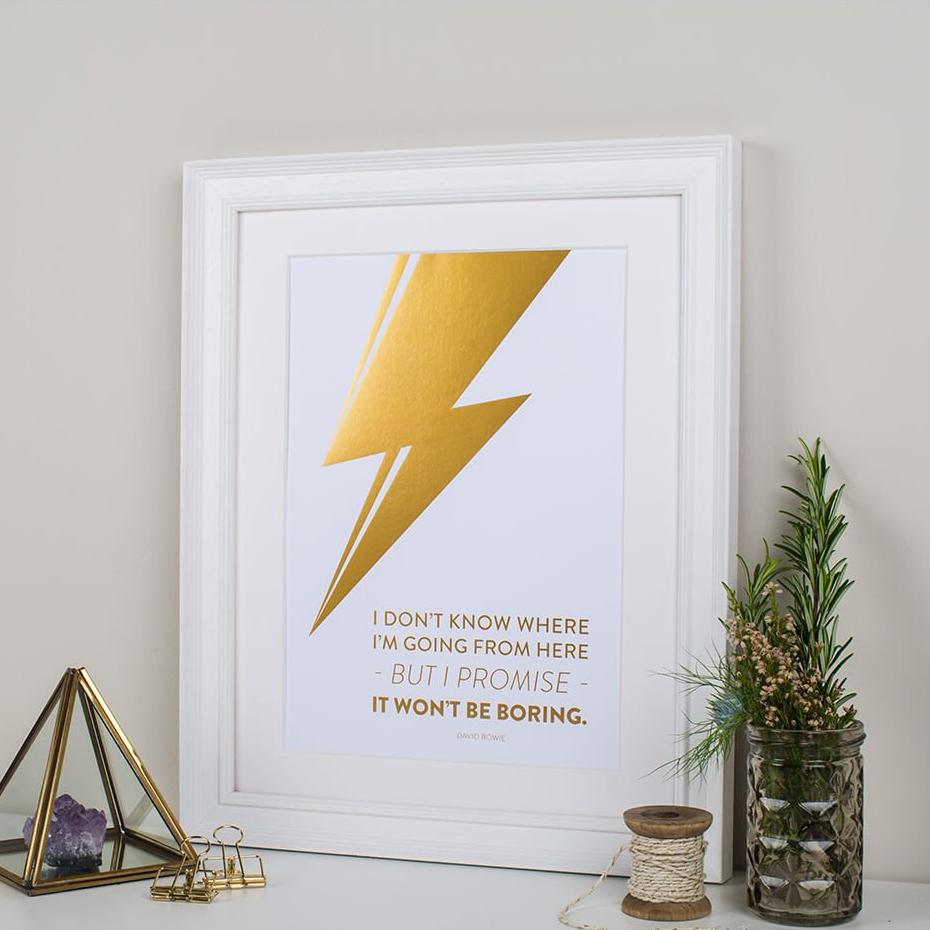 David Bowie Tribute Print