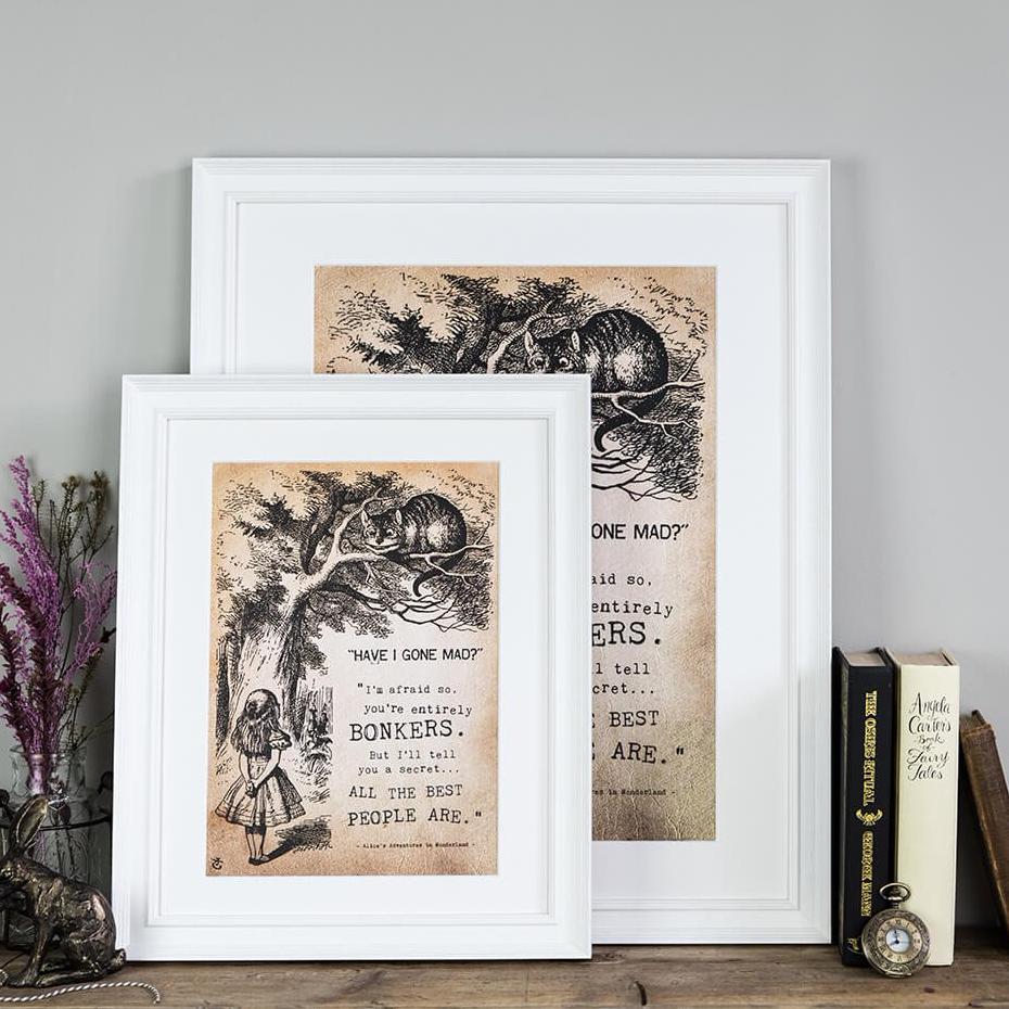 Alice in Wonderland ‘Bonkers’ Art Print - I am Nat Ltd - Print