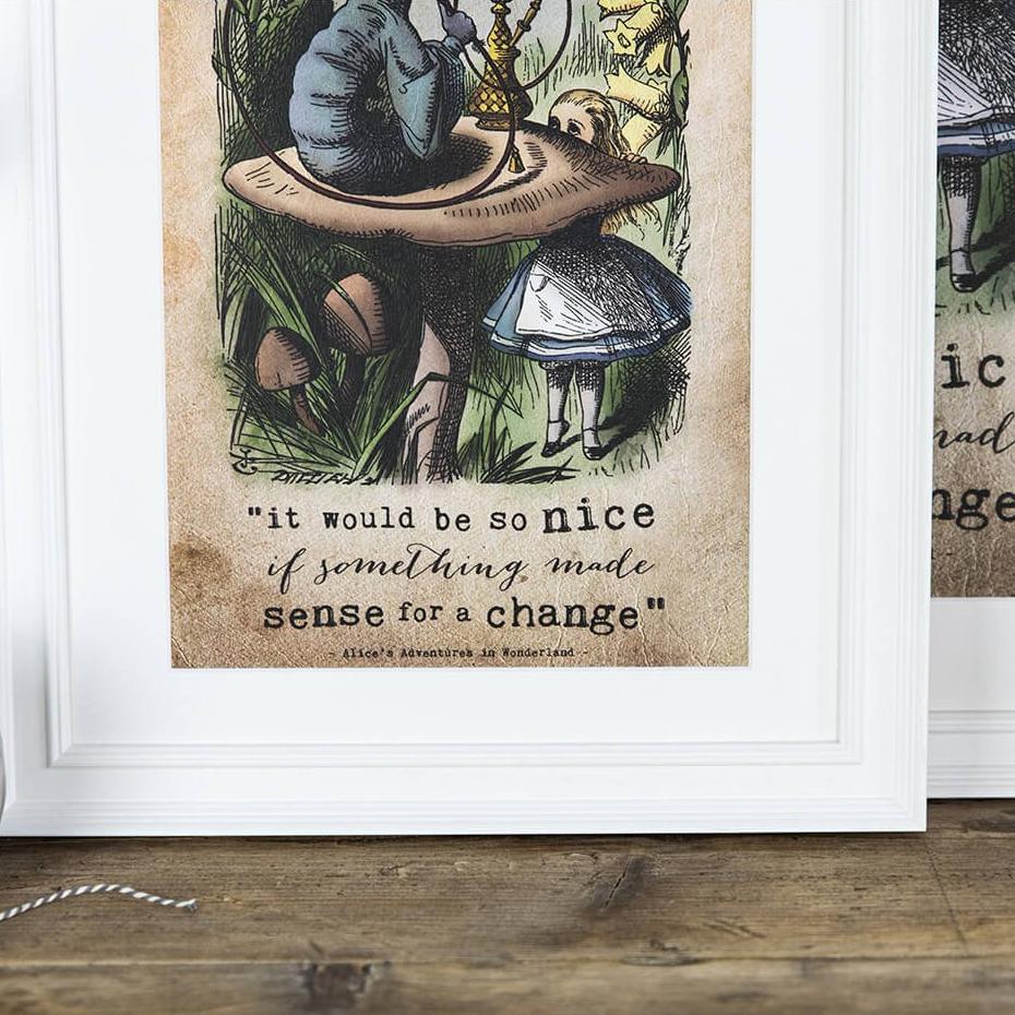 Alice in Wonderland ‘It Would Be So Nice’ Print - Colour Version - I am Nat Ltd - Print