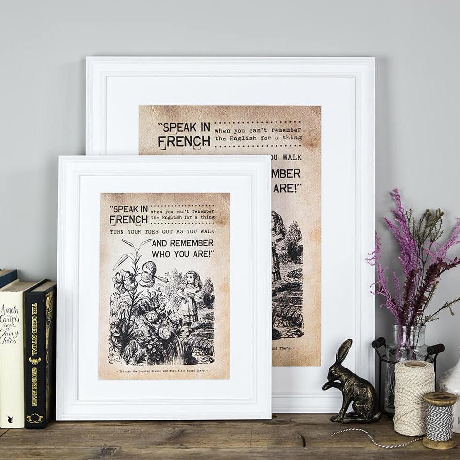 Alice in Wonderland ‘Remember Who You Are’ Print - I am Nat Ltd - Print