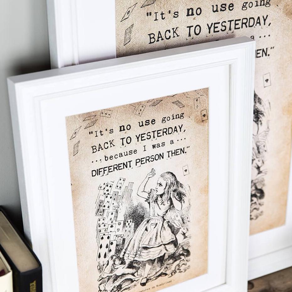 Alice in Wonderland ‘Yesterday’ Print - I am Nat Ltd - Print