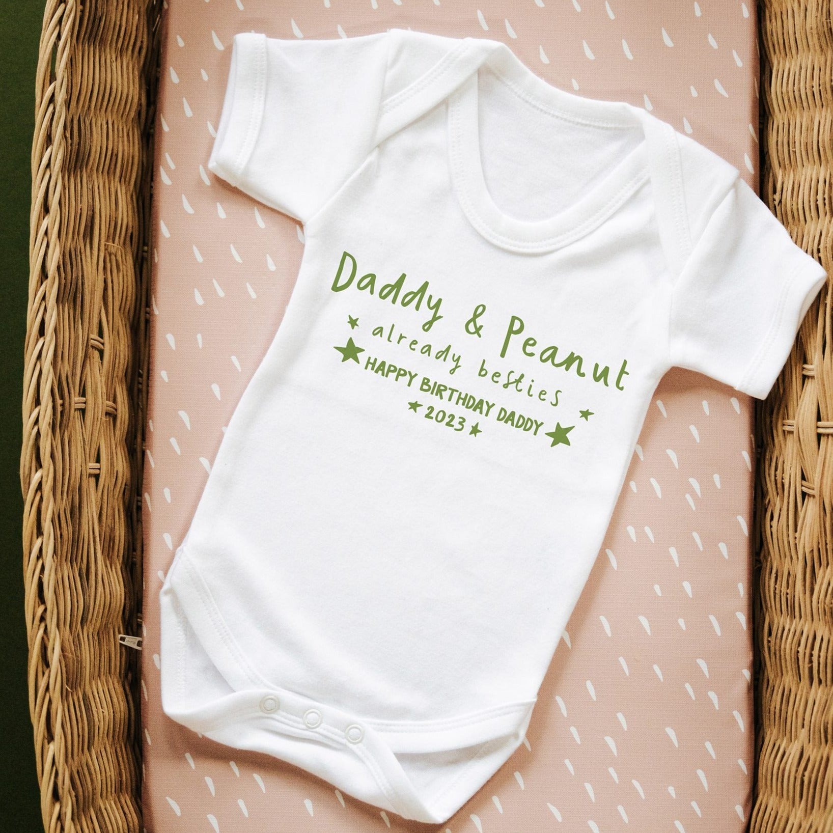 Already Besties Personalised Babygrow from the Bump