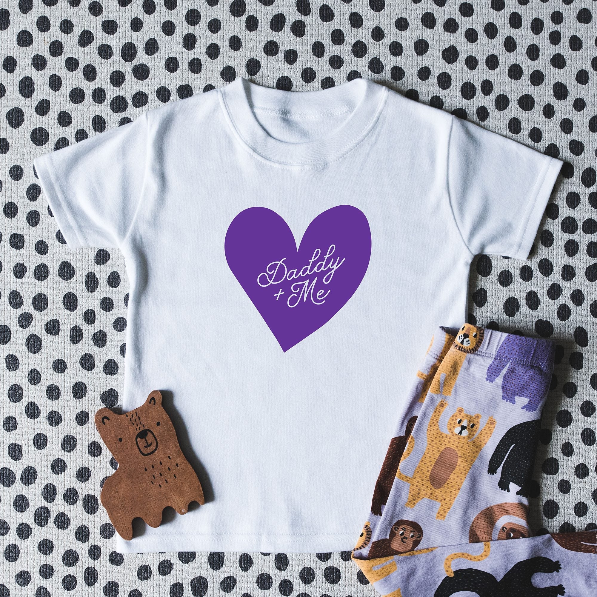 Daddy or Mummy &amp; Me Personalised Heart T-Shirt - I am Nat Ltd - Children&#39;s T-Shirt