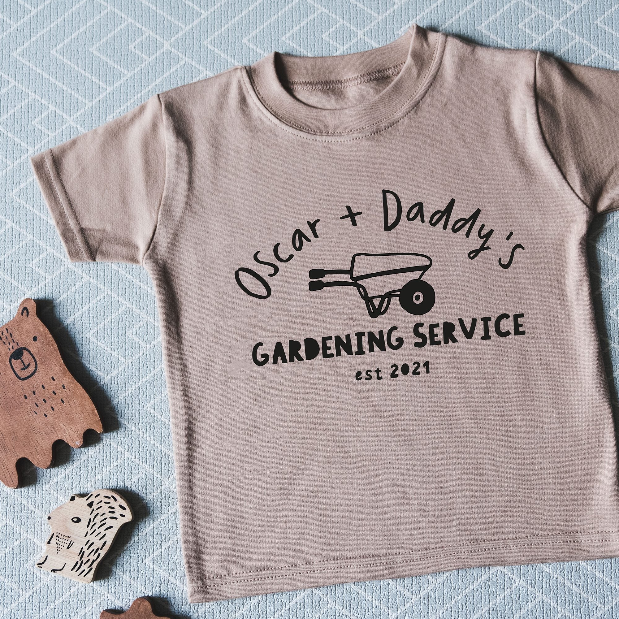 Gardening Service Wheelbarrow Children's T-Shirt - I am Nat Ltd - Children's T-Shirt