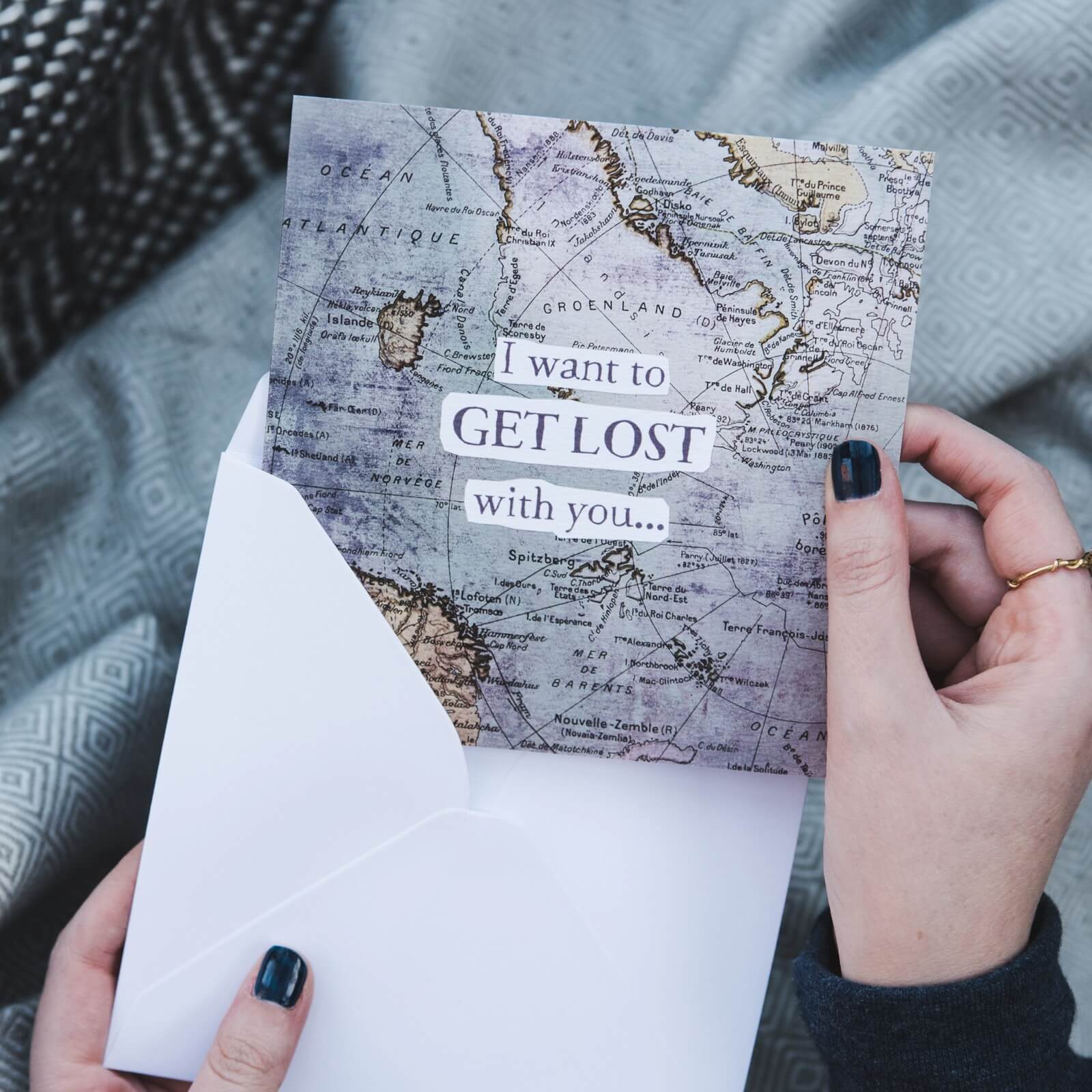 ‘Get Lost’ Funny Anniversary and Valentine's Card - I am Nat Ltd - Greeting Card