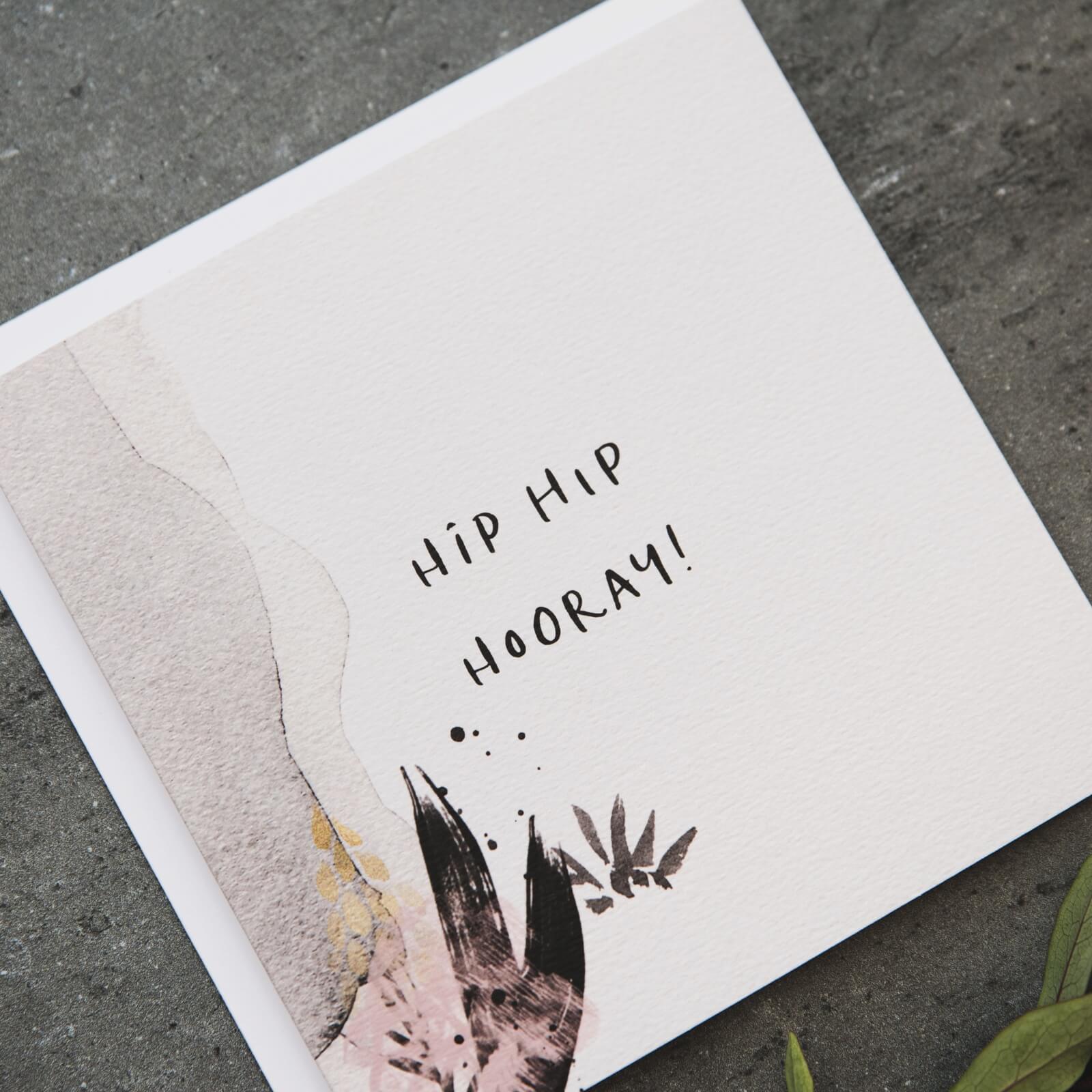 'Hip Hip Hooray!' Congratulations Card - I am Nat Ltd - Greeting Card