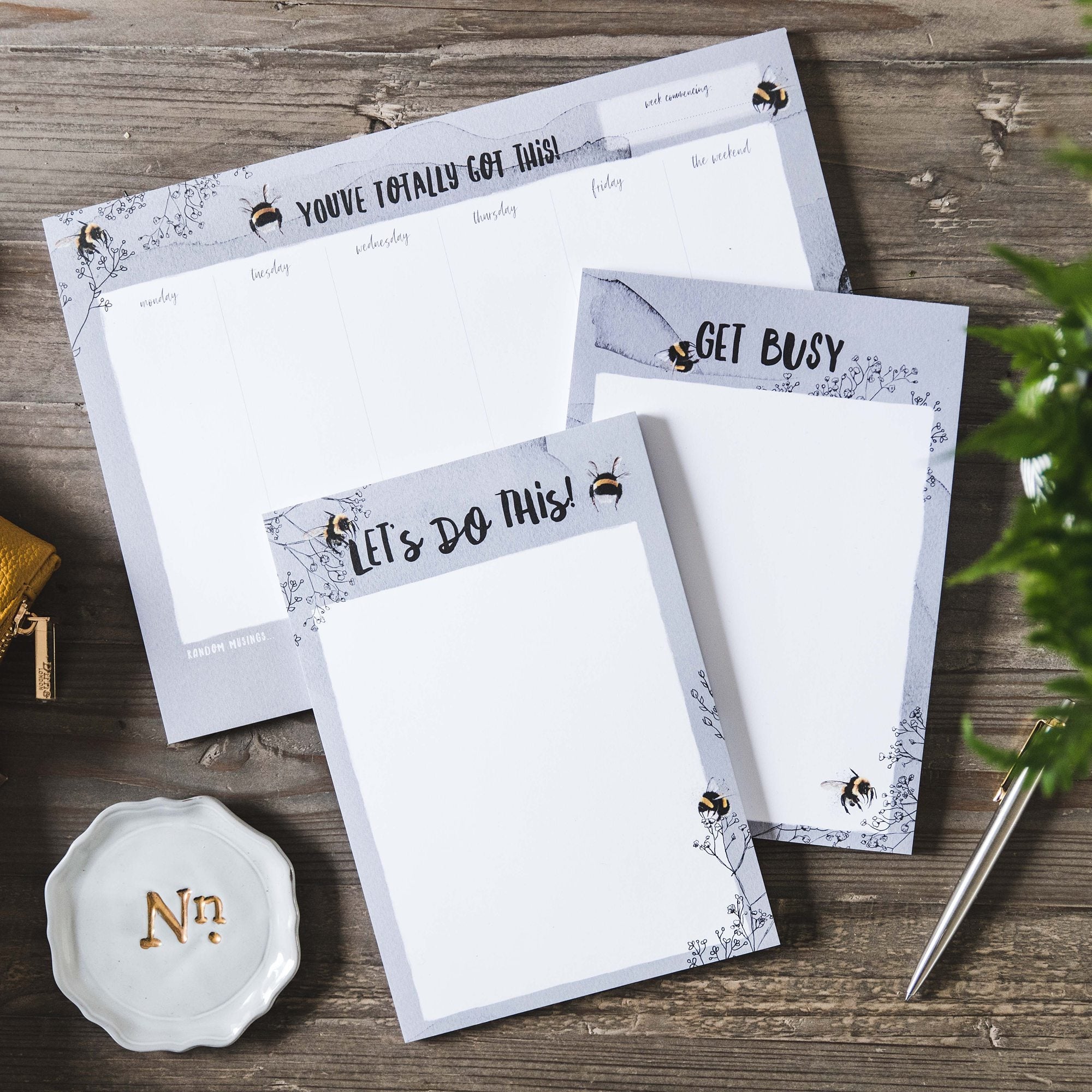'Let's Do This!' A5 Bumblebee To Do List Notepad - I am Nat Ltd - Notepad
