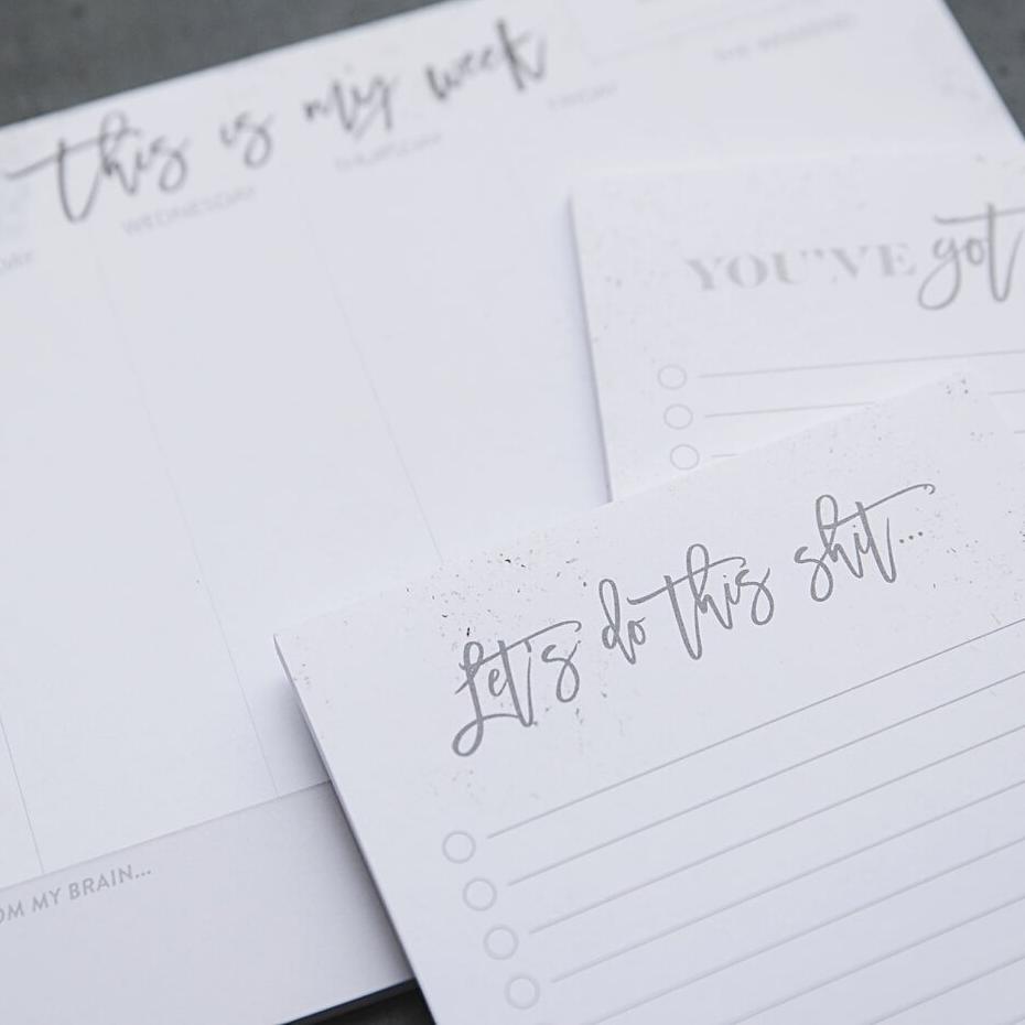'Let's Do This Shit' A5 To Do List Notepad - I am Nat Ltd - Notepad