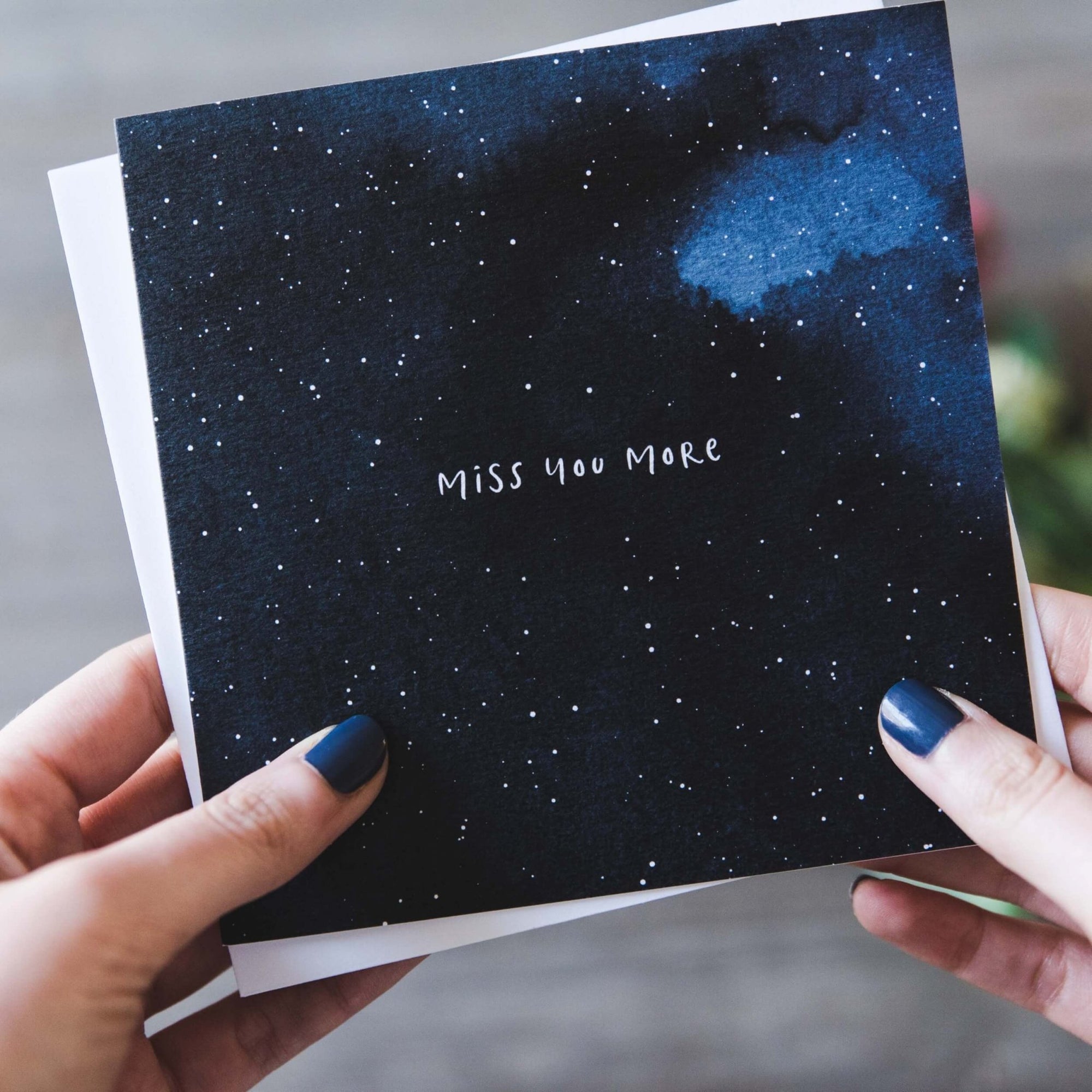 'Miss You More' Thinking of You Card - I am Nat Ltd - Greeting Card