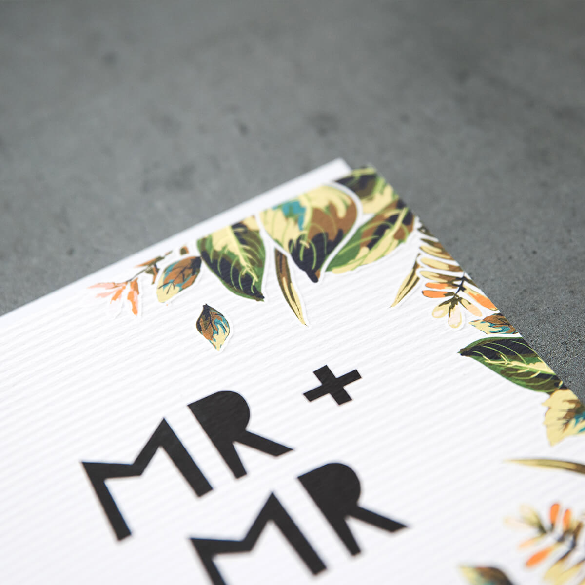 'Mr + Mr' Gay Wedding Card - I am Nat Ltd - Greeting Card