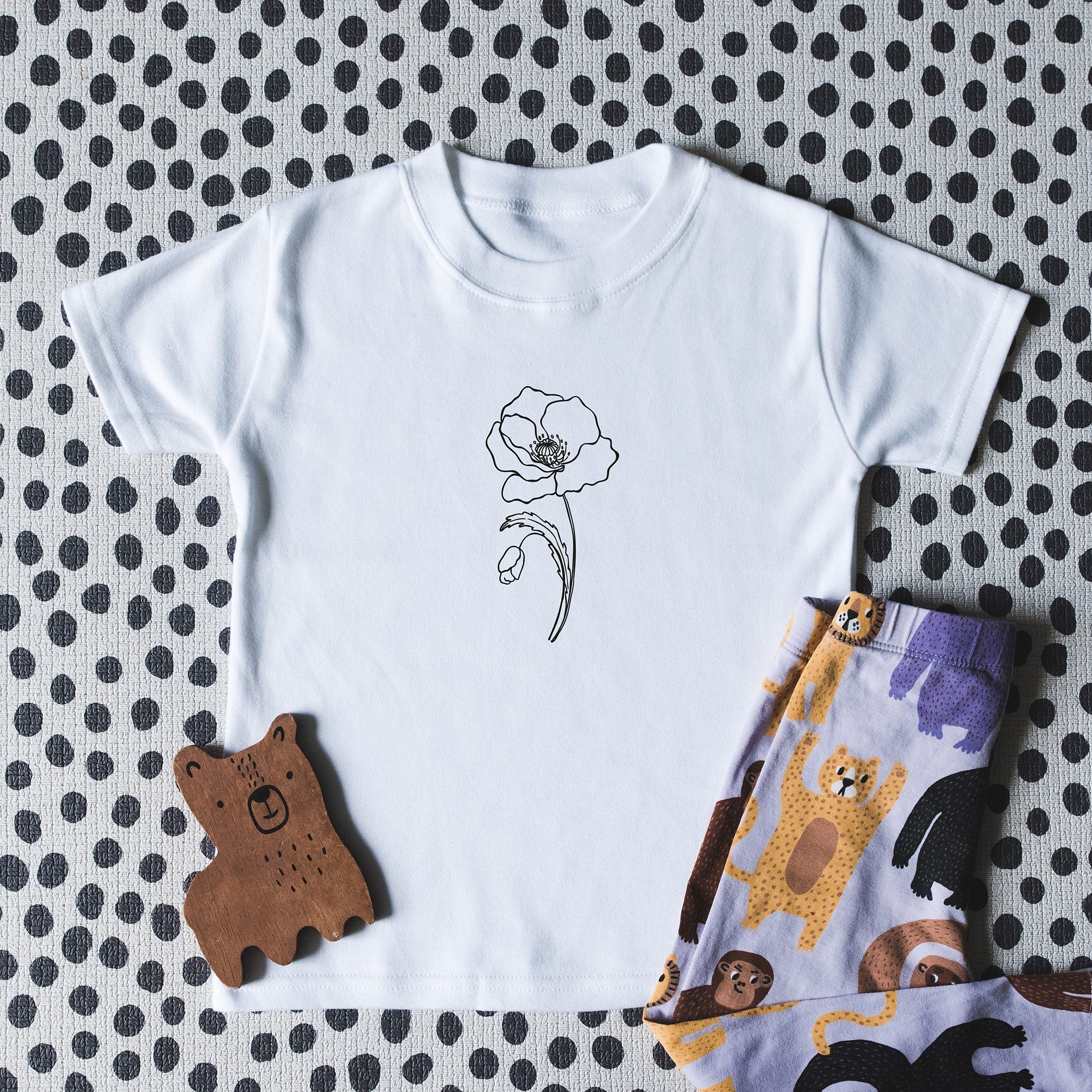 Single Birth Month Flower Children's T-Shirt - I am Nat Ltd - Children's T-Shirt