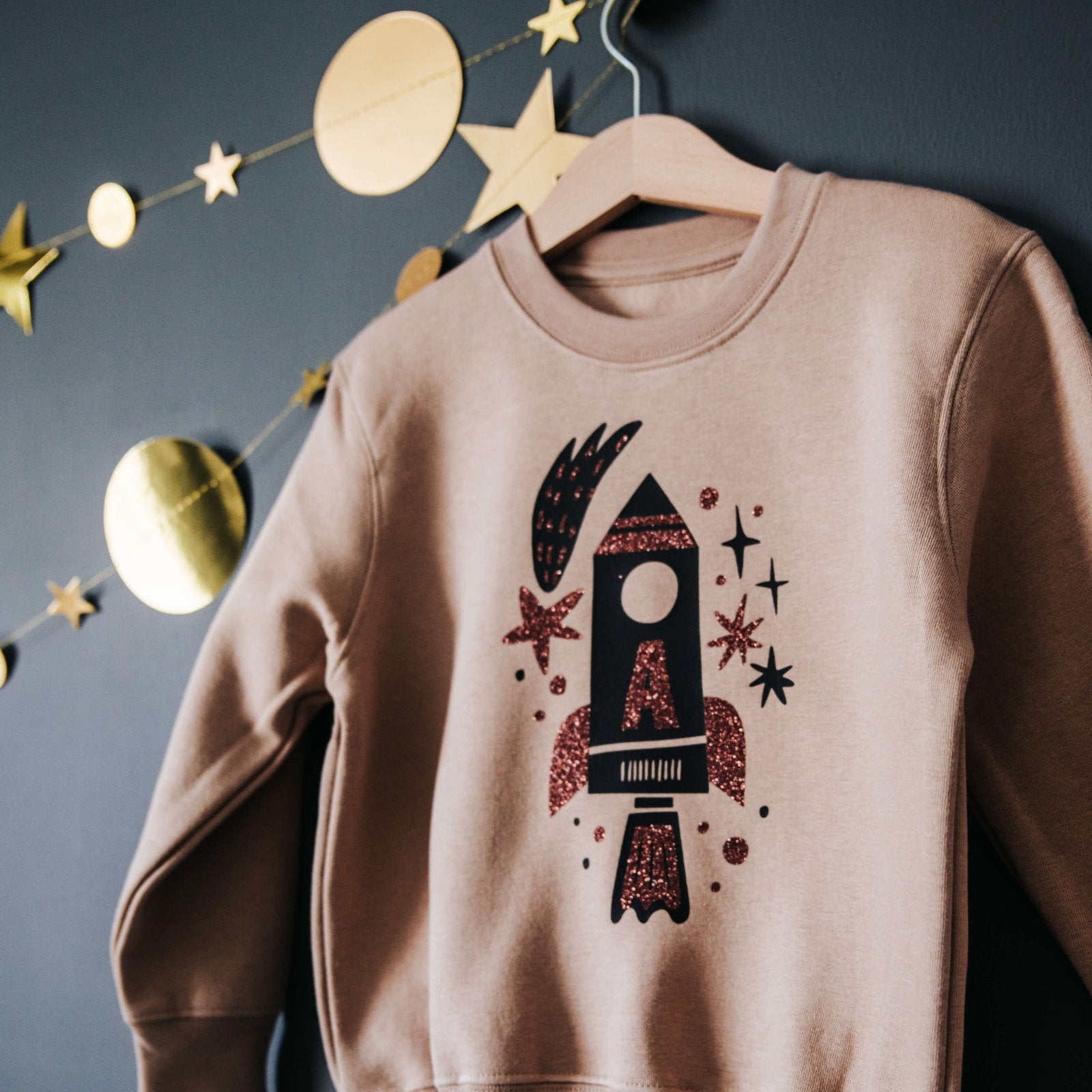 Space Rocket Children's Birthday Jumper - I am Nat Ltd - Children's Jumper