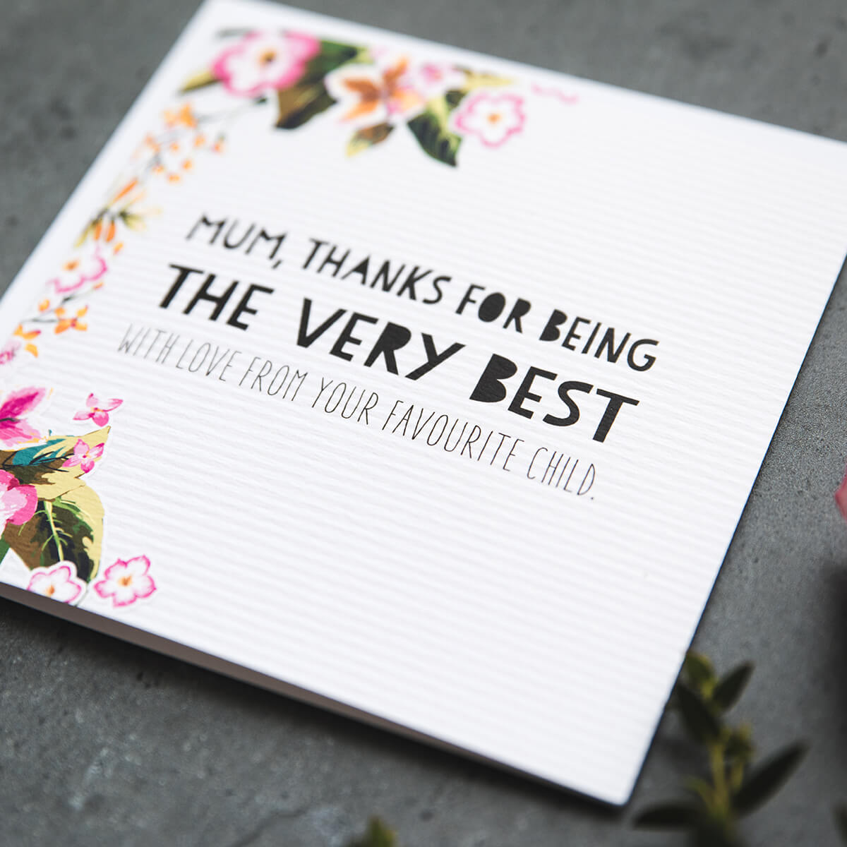 'The Very Best' Funny Card for Mum - I am Nat Ltd - Greeting Card