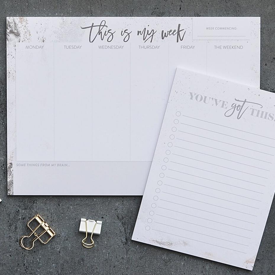 &#39;This Is My Week&#39; A4 Weekly Planner Desk Pad - I am Nat Ltd - Desk Pad