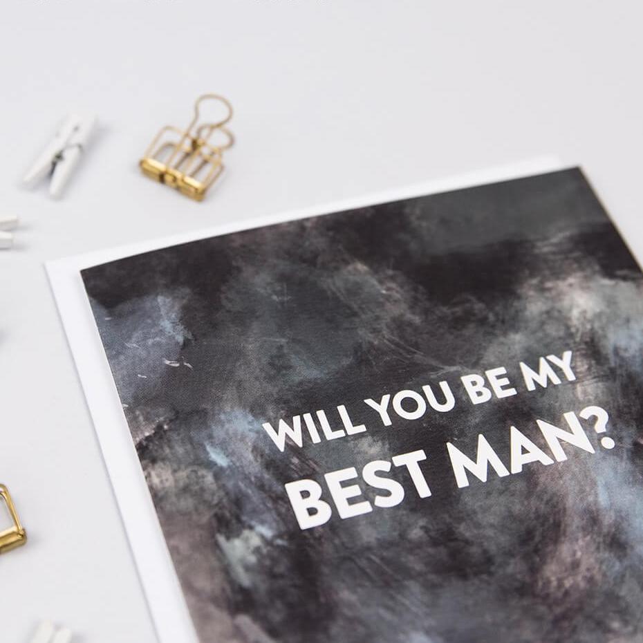 ‘Will You Be My Best Man?&#39; Proposal Card - I am Nat Ltd - Greeting Card