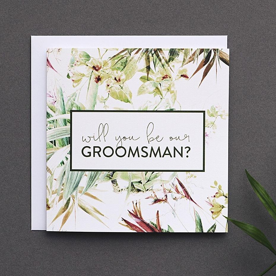 'Will You Be Our Groomsman?’ Proposal Card - I am Nat Ltd - Greeting Card