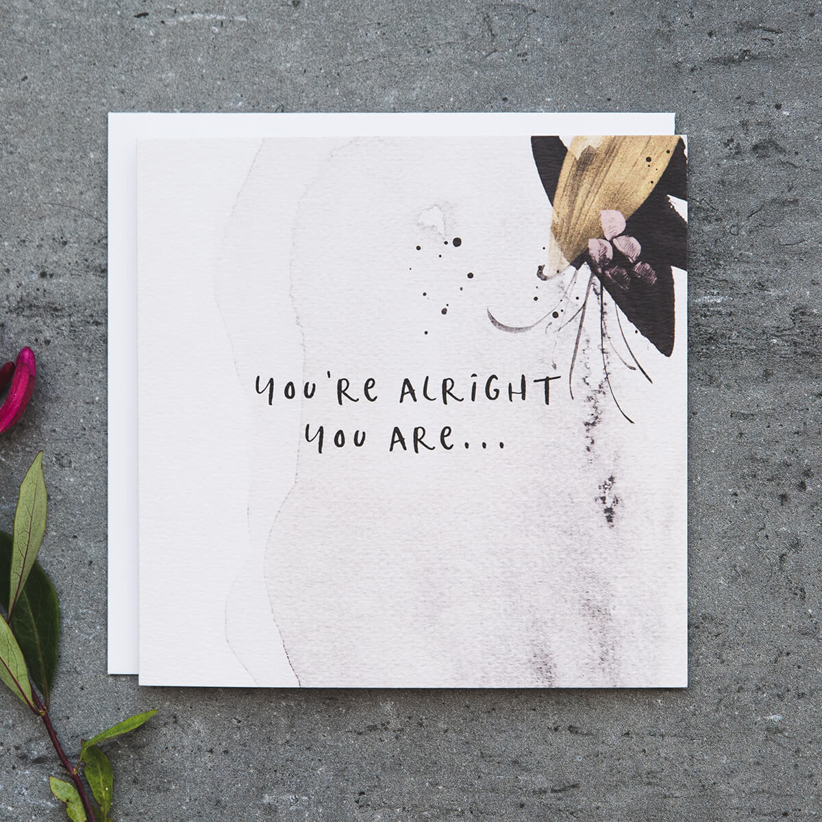 'You're Alright You Are' Funny Anniversary Card - I am Nat Ltd - Greeting Card