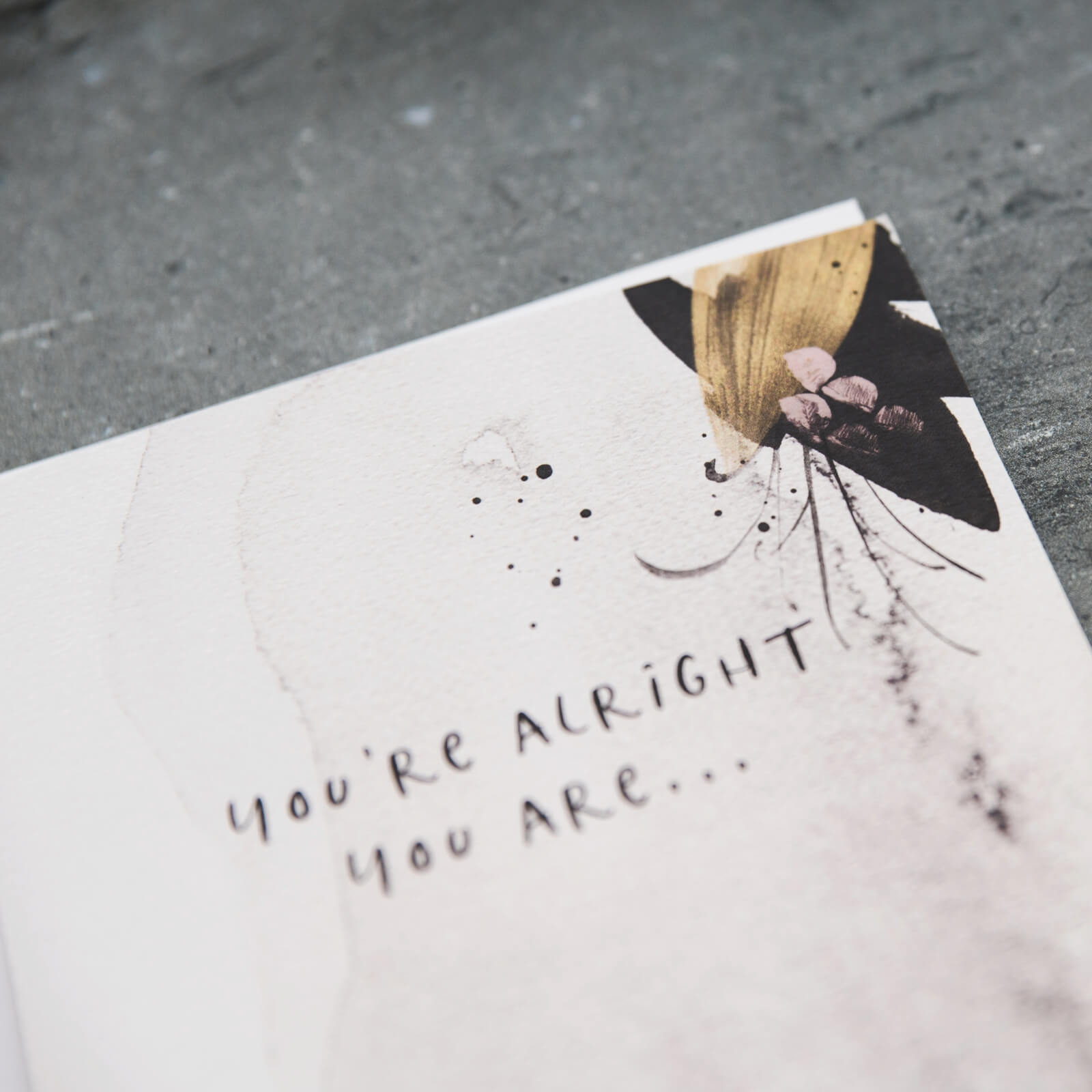 &#39;You&#39;re Alright You Are&#39; Funny Anniversary Card - I am Nat Ltd - Greeting Card
