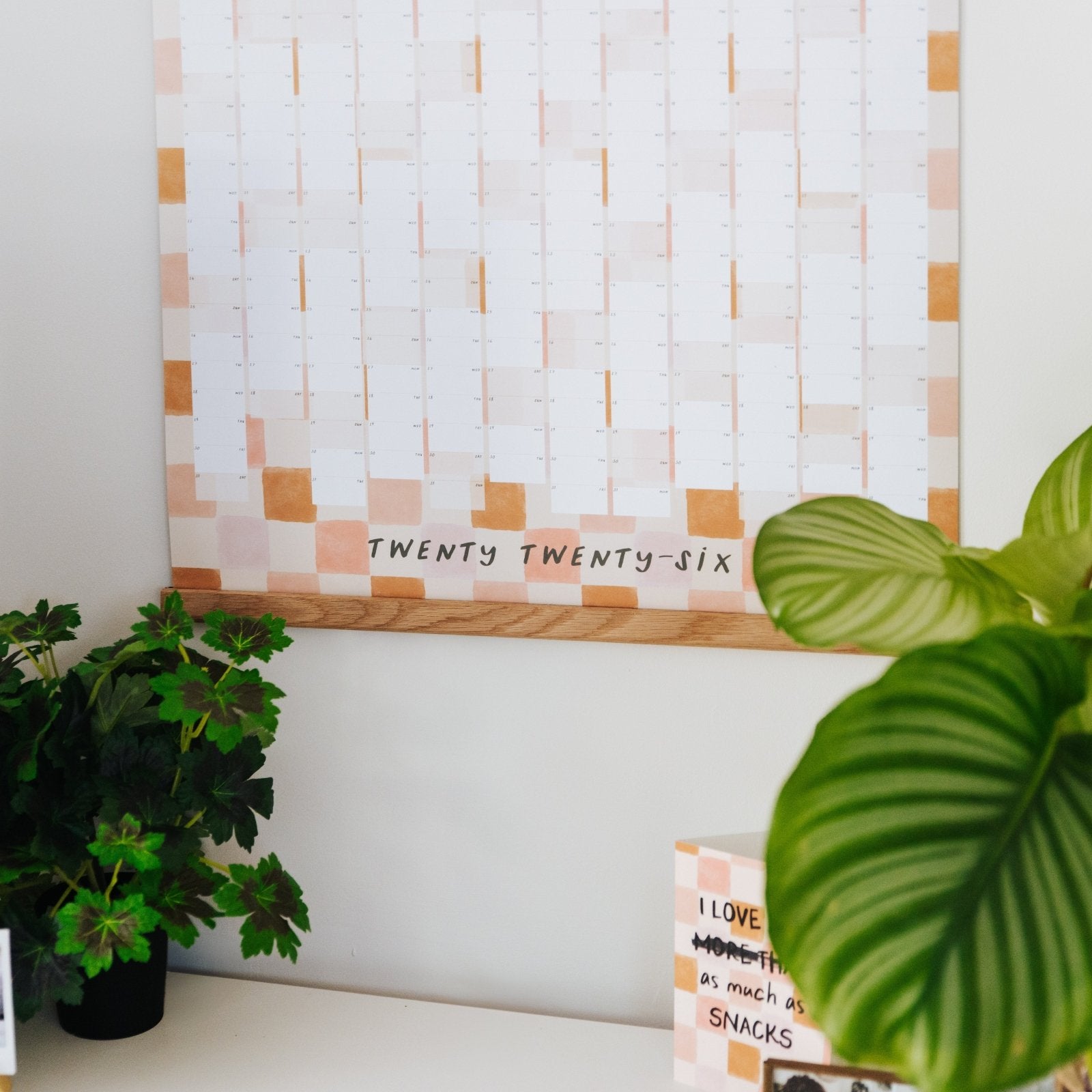 2026 Chequered Wall Planner - I am Nat Ltd - Wall Planner