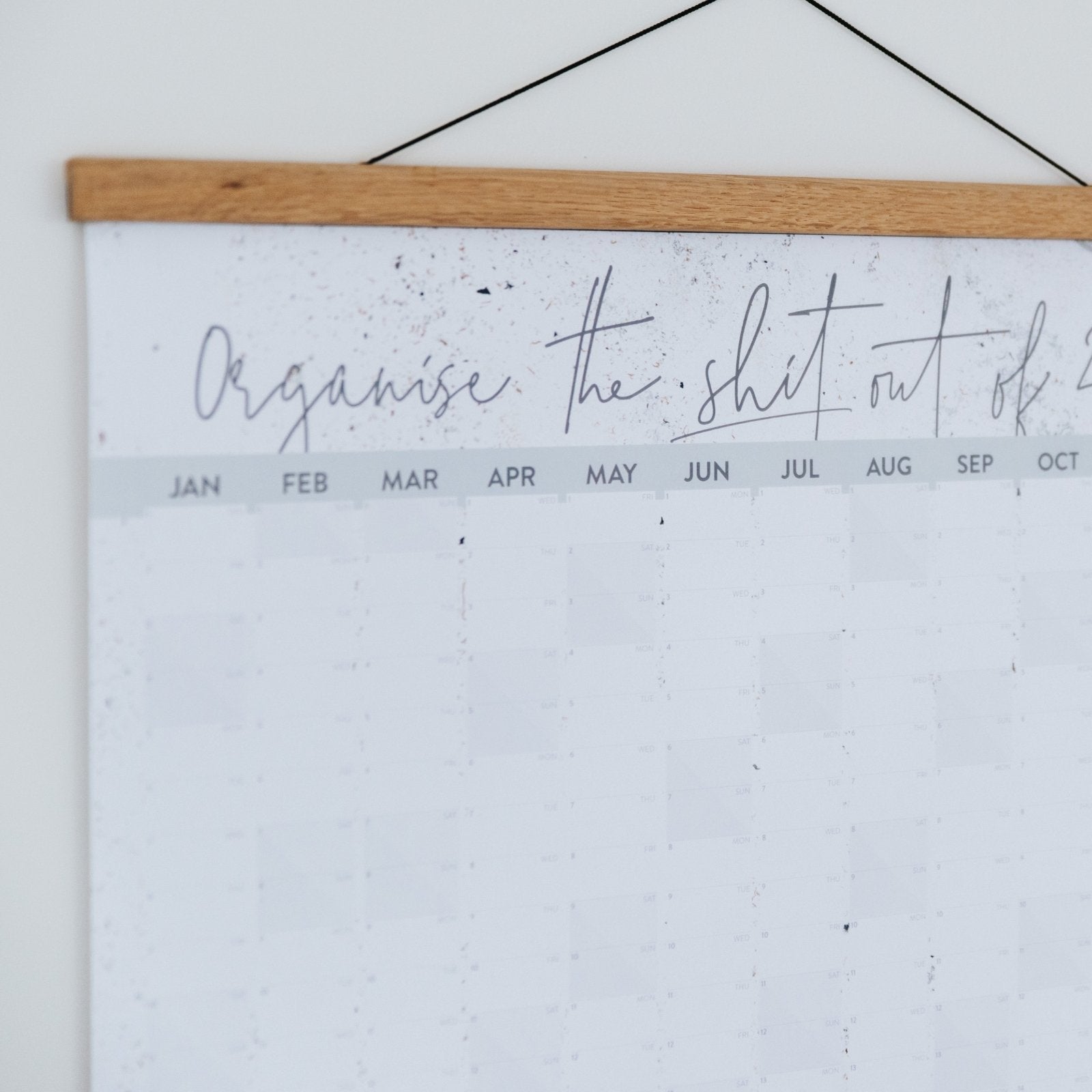 2026 Organise The Shit Wall Planner - I am Nat Ltd - Wall Planner