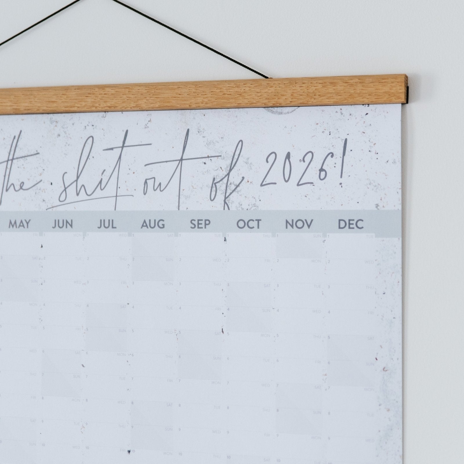 2026 Organise The Shit Wall Planner - I am Nat Ltd - Wall Planner