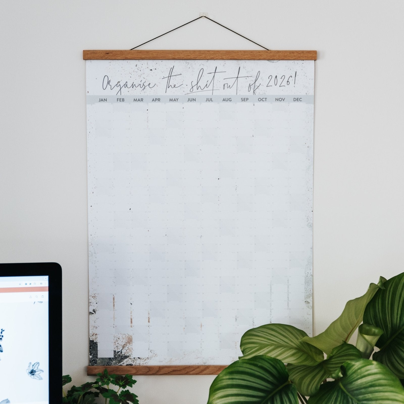 2026 Organise The Shit Wall Planner - I am Nat Ltd - Wall Planner