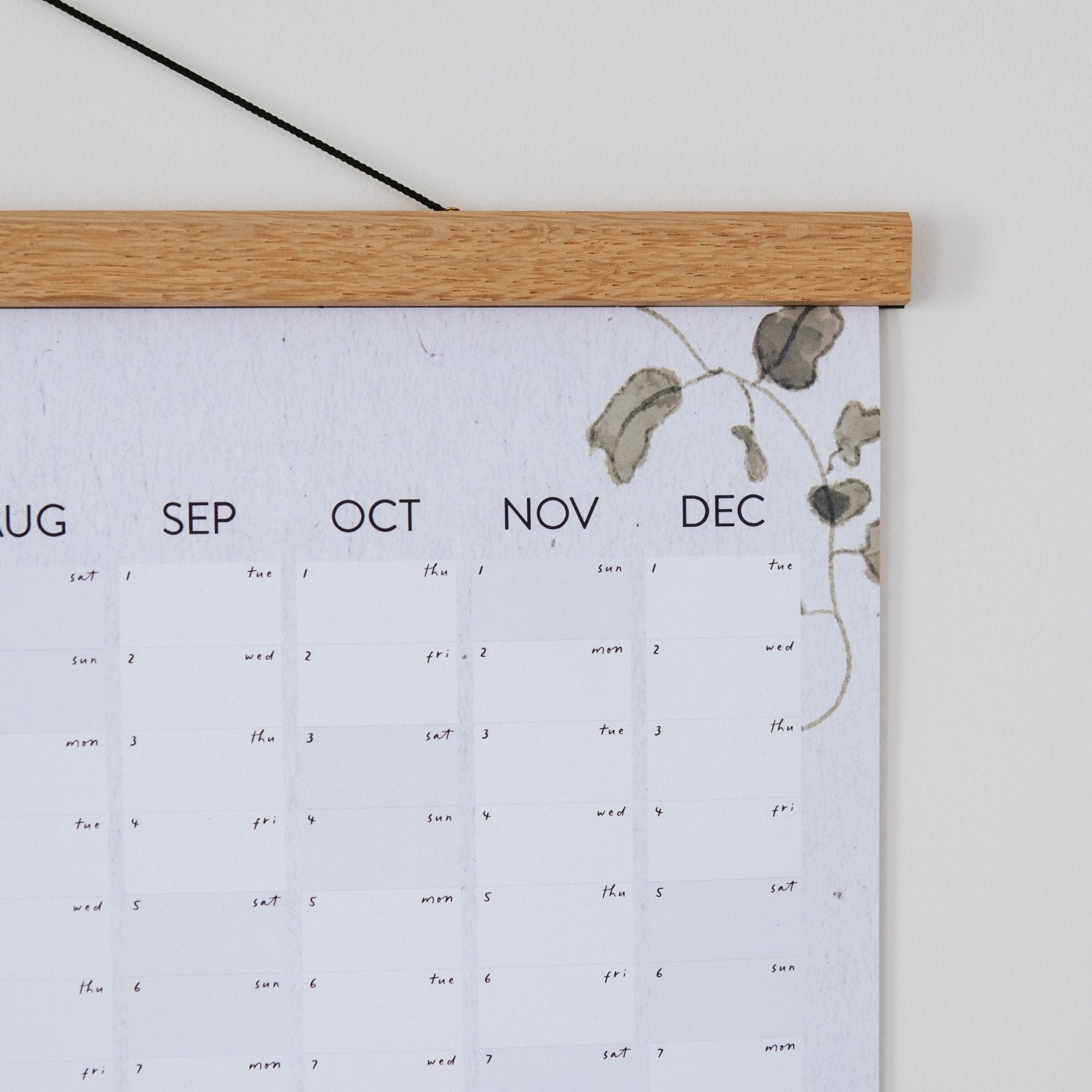 2026 Wall Planner - Meadow Flowers - I am Nat Ltd - Wall Planner