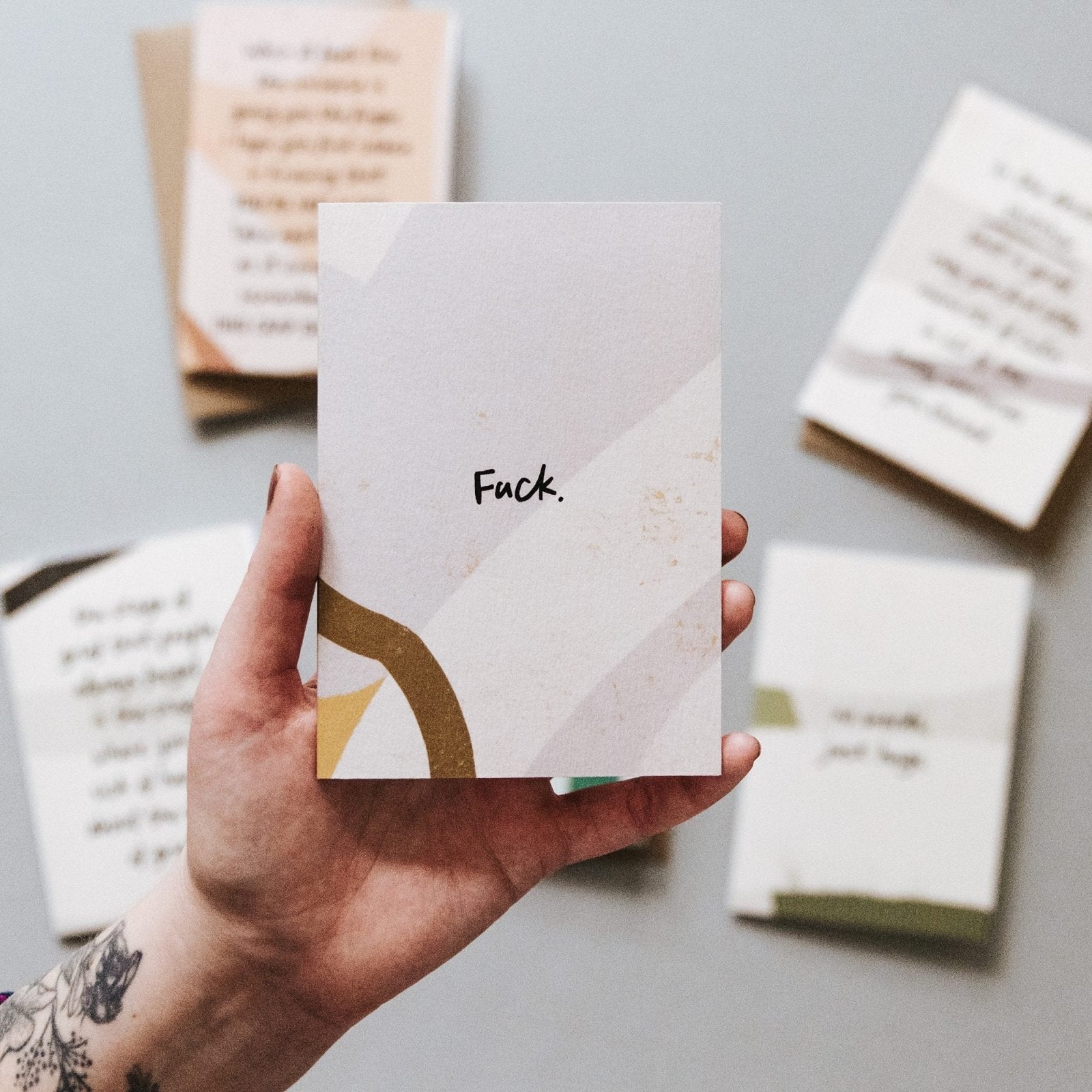 Blunt Thinking of You Card &#39;Fuck.&#39; - I am Nat Ltd - Greeting Card
