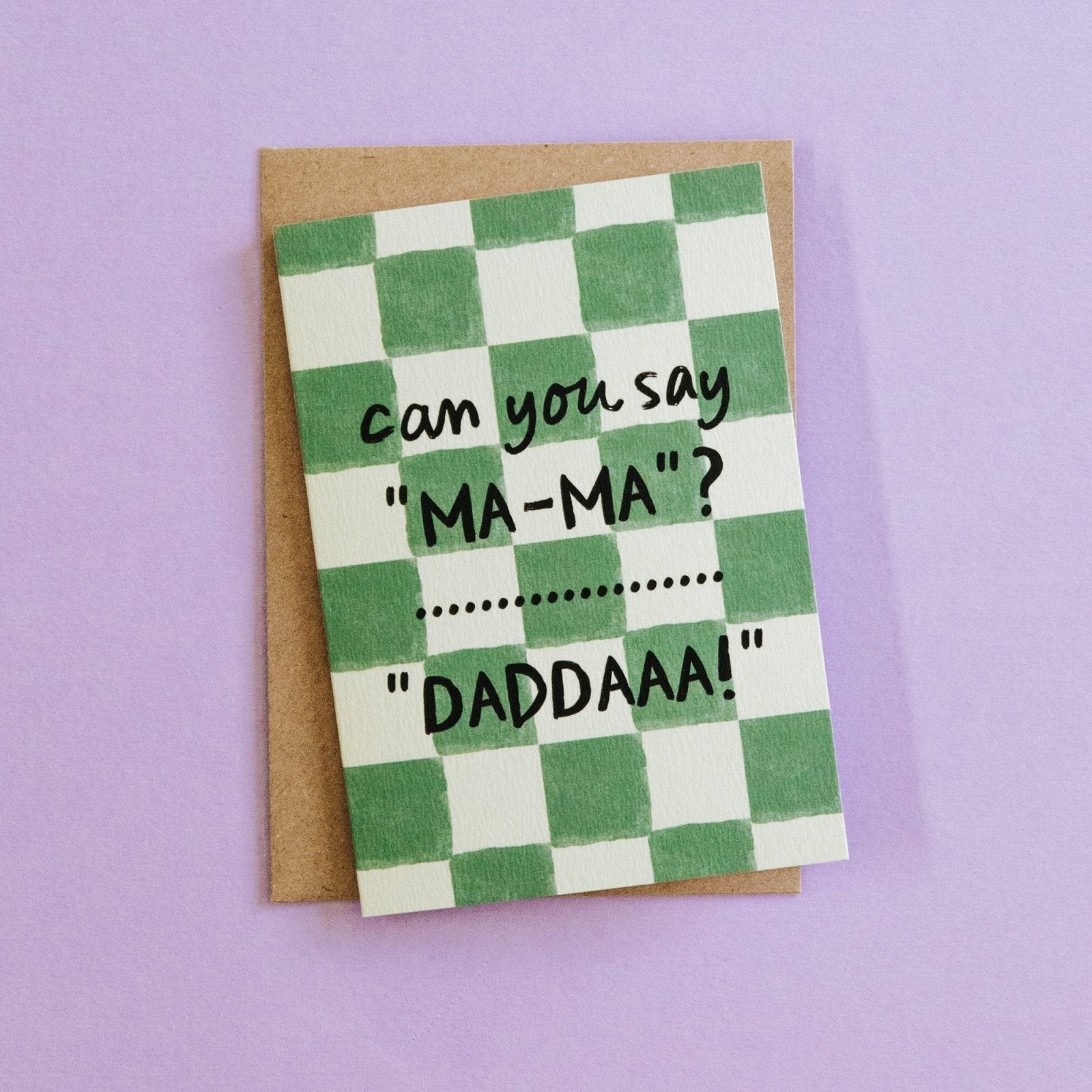 Can you say Ma-Ma? Funny Card from Baby - I am Nat Ltd - Greeting Card