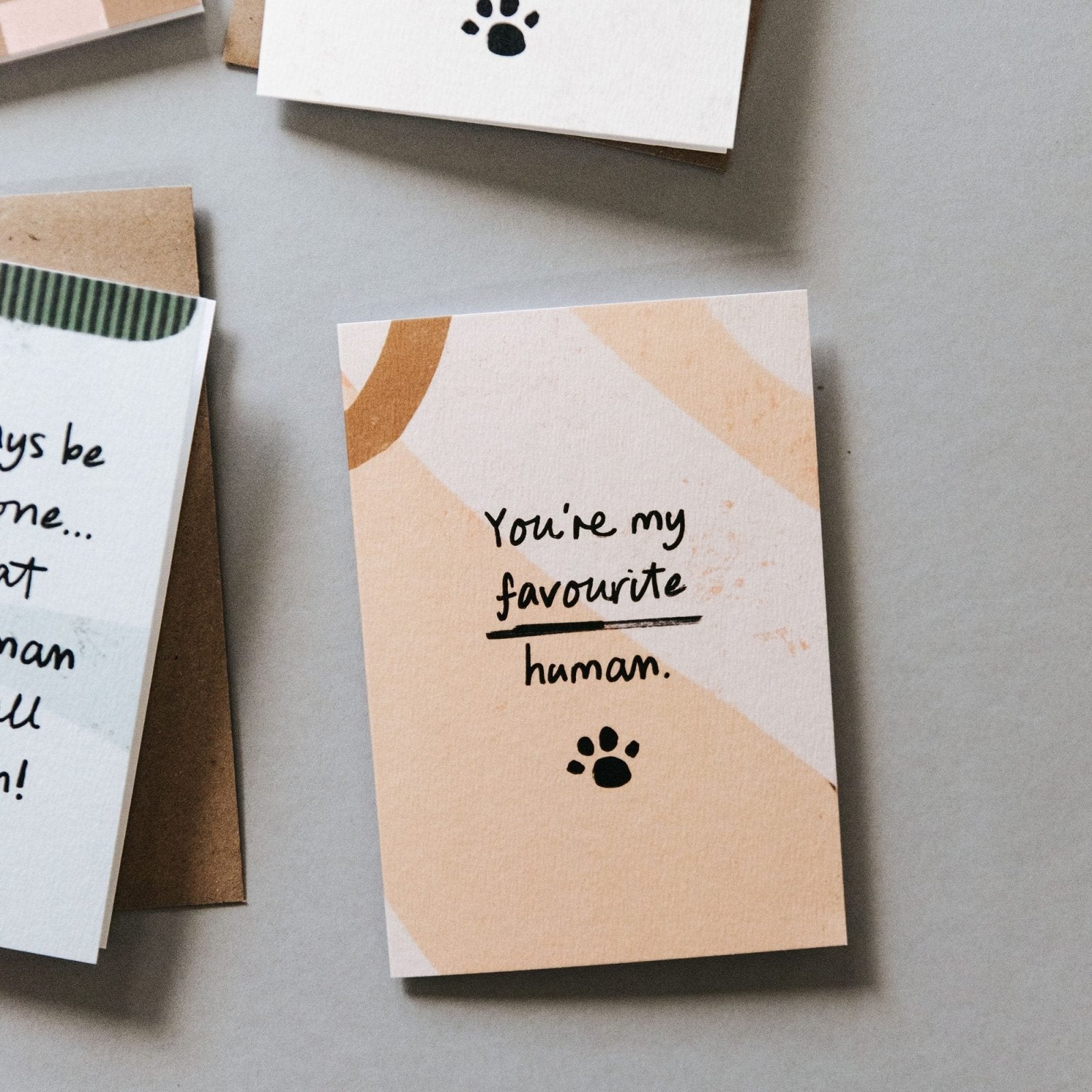 Favourite Human Card from Dog or Cat - I am Nat Ltd - Greeting Card