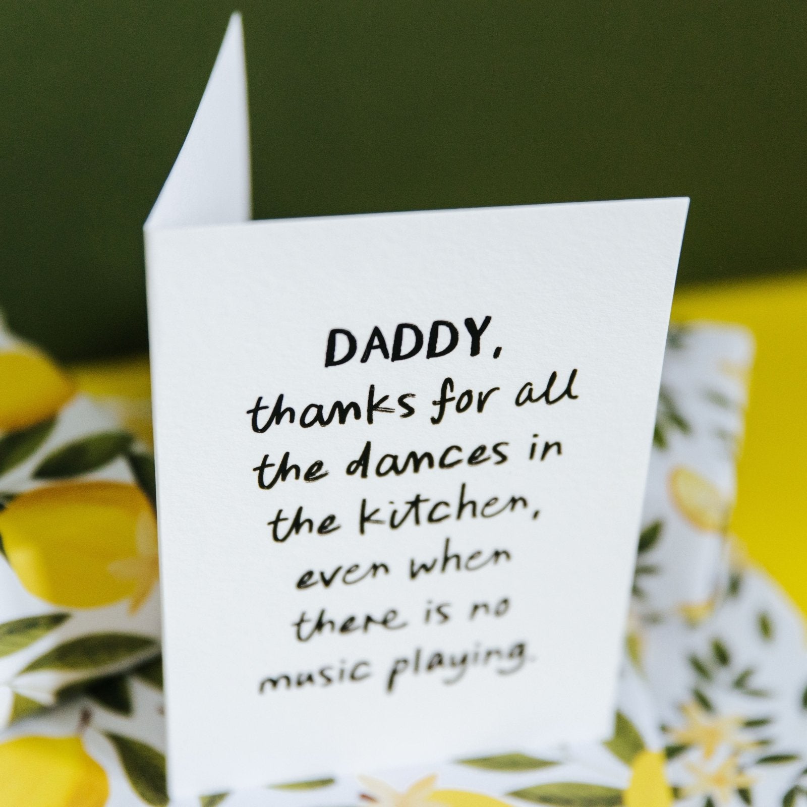 "Kitchen Dances" Heartfelt Personalised Card for Parents - I am Nat Ltd - Greeting Card