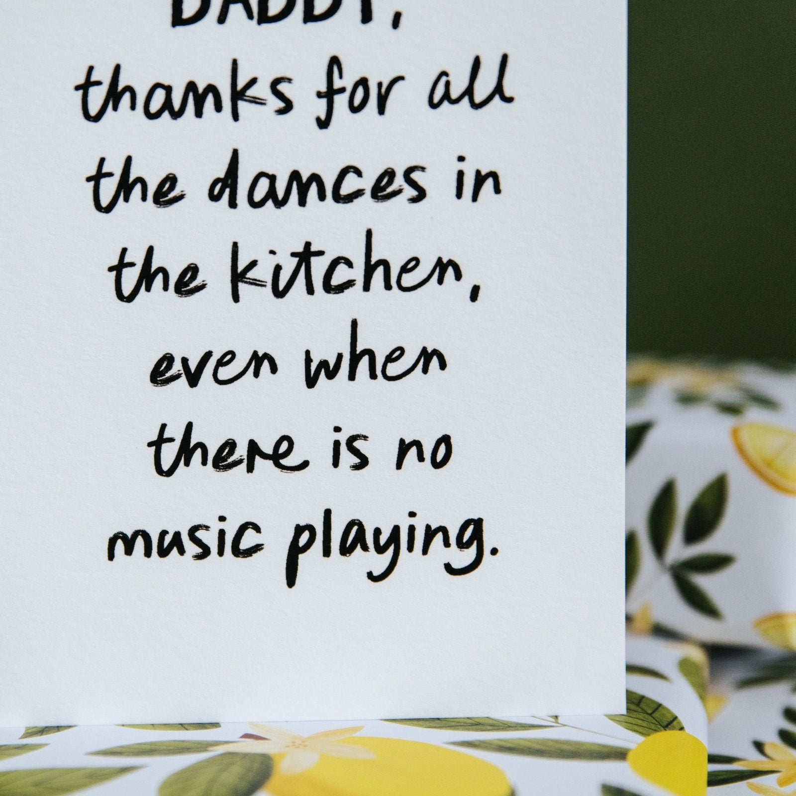 "Kitchen Dances" Heartfelt Personalised Card for Parents - I am Nat Ltd - Greeting Card