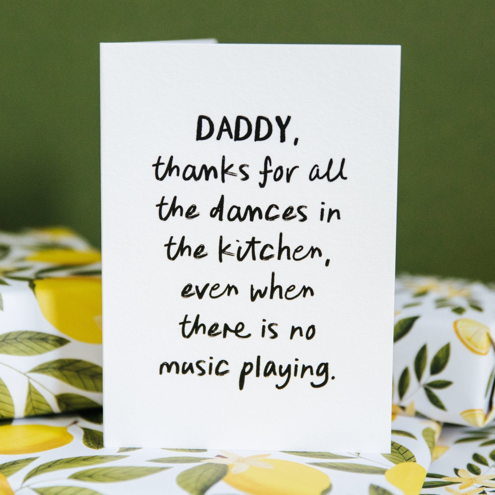 "Kitchen Dances" Heartfelt Personalised Card for Parents - I am Nat Ltd - Greeting Card