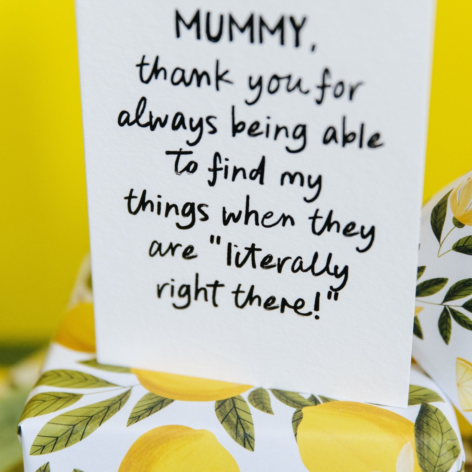 "Literally Right There" Funny Personalised Card for Mum or Dad - I am Nat Ltd - Greeting Card