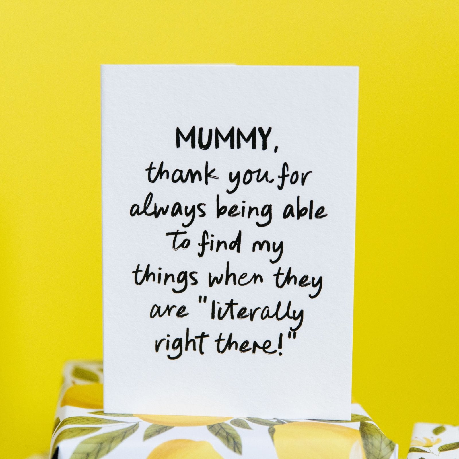"Literally Right There" Funny Personalised Card for Mum or Dad - I am Nat Ltd - Greeting Card
