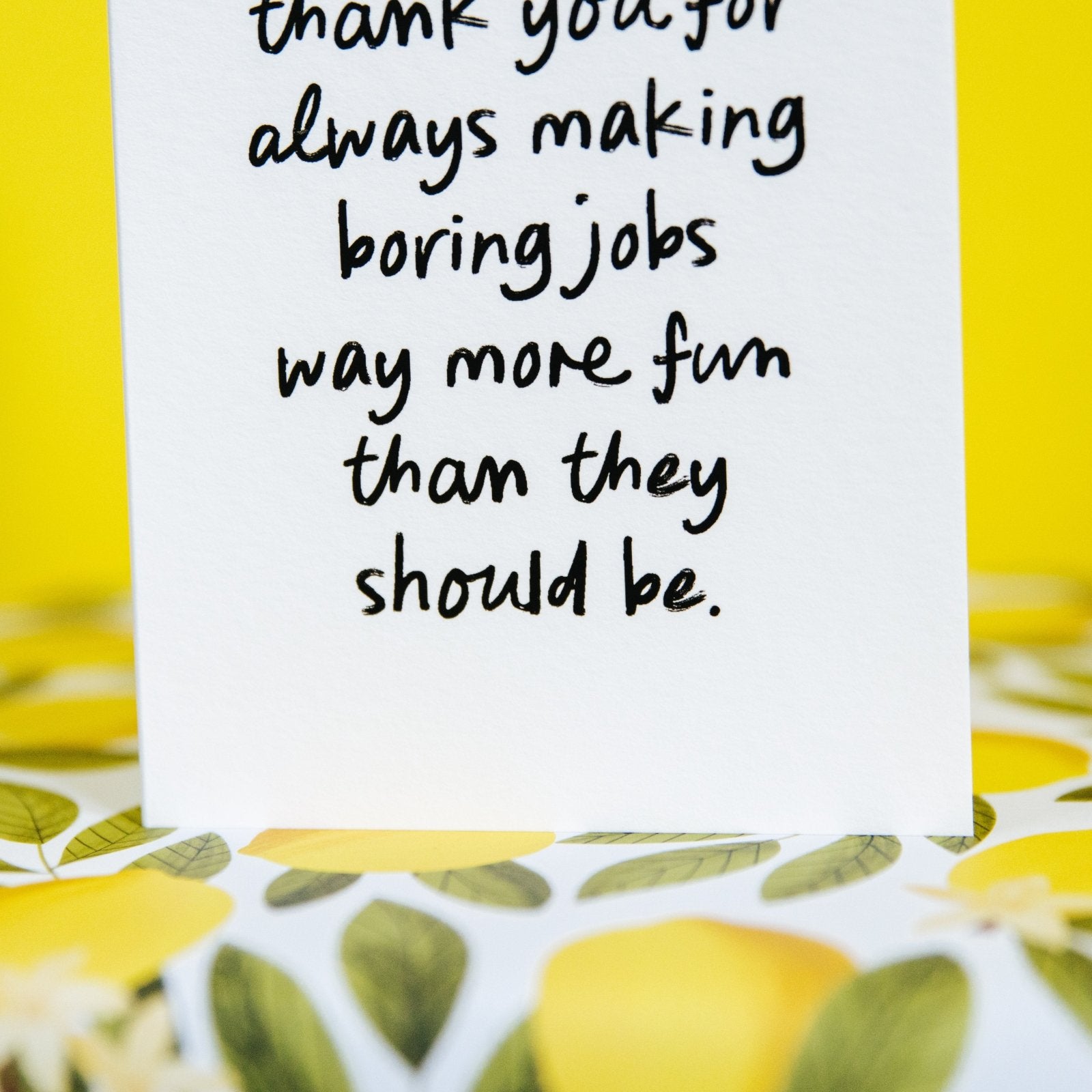 "Making Boring Jobs Fun" Sweet Personalised Parent Card - I am Nat Ltd - Greeting Card