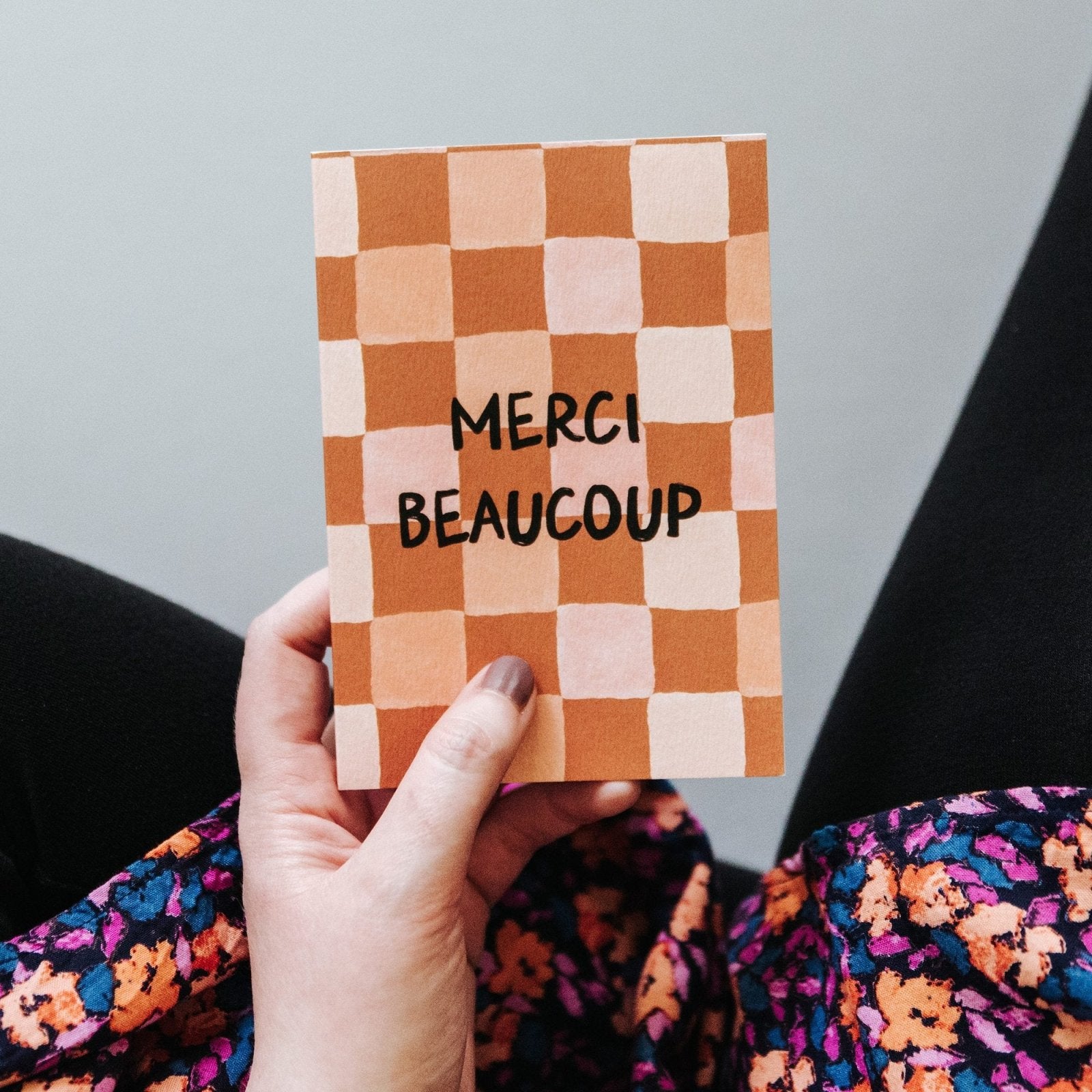 Merci Beaucoup Thank You Card - I am Nat Ltd - Greeting Card