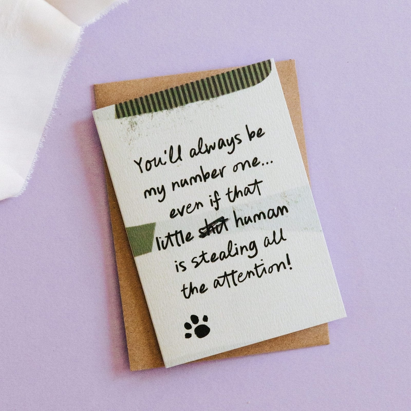 My Number One - Funny Card from Dog or Cat - I am Nat Ltd - Greeting Card