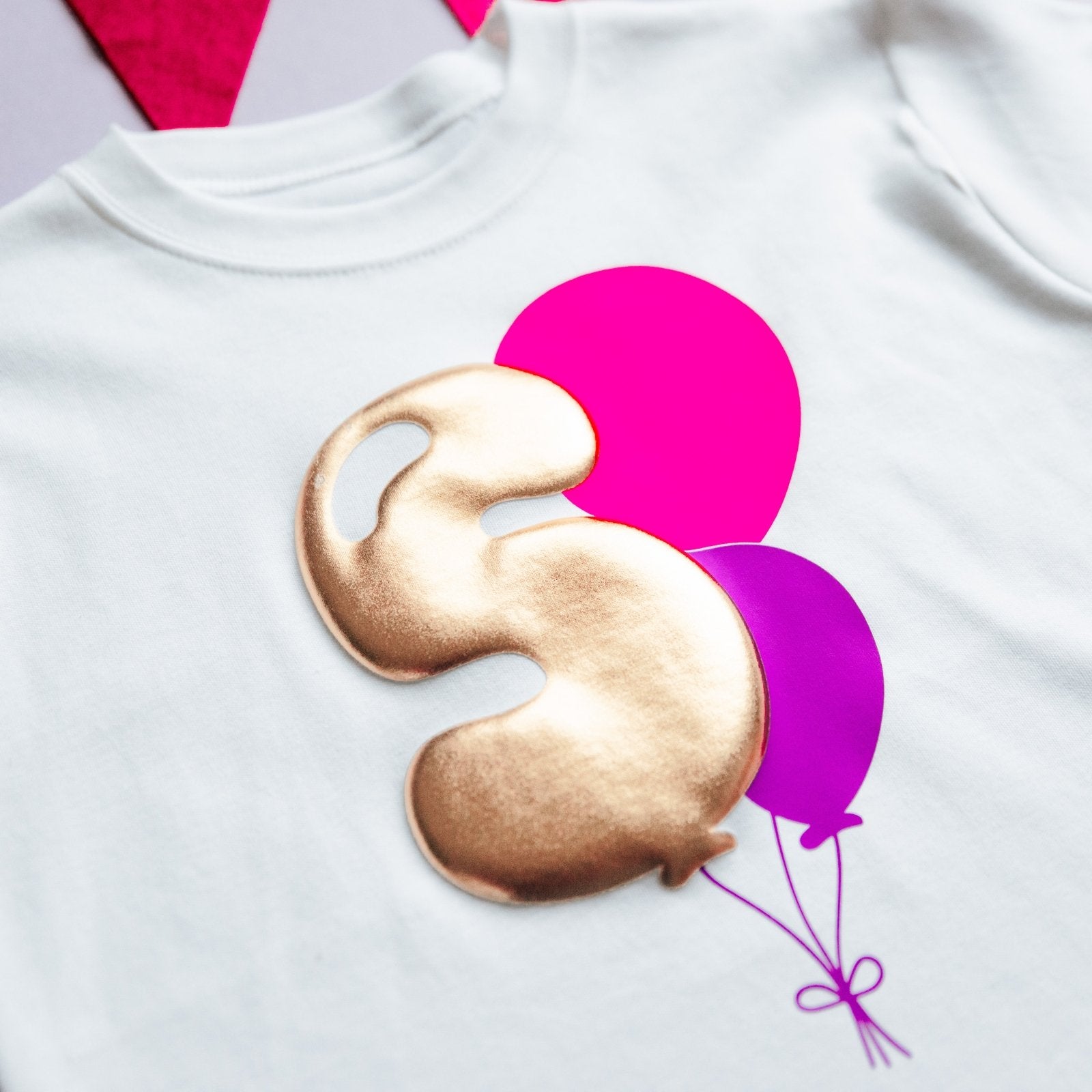 Number Balloon Children's Birthday T-Shirt - I am Nat Ltd - Children's T-Shirt