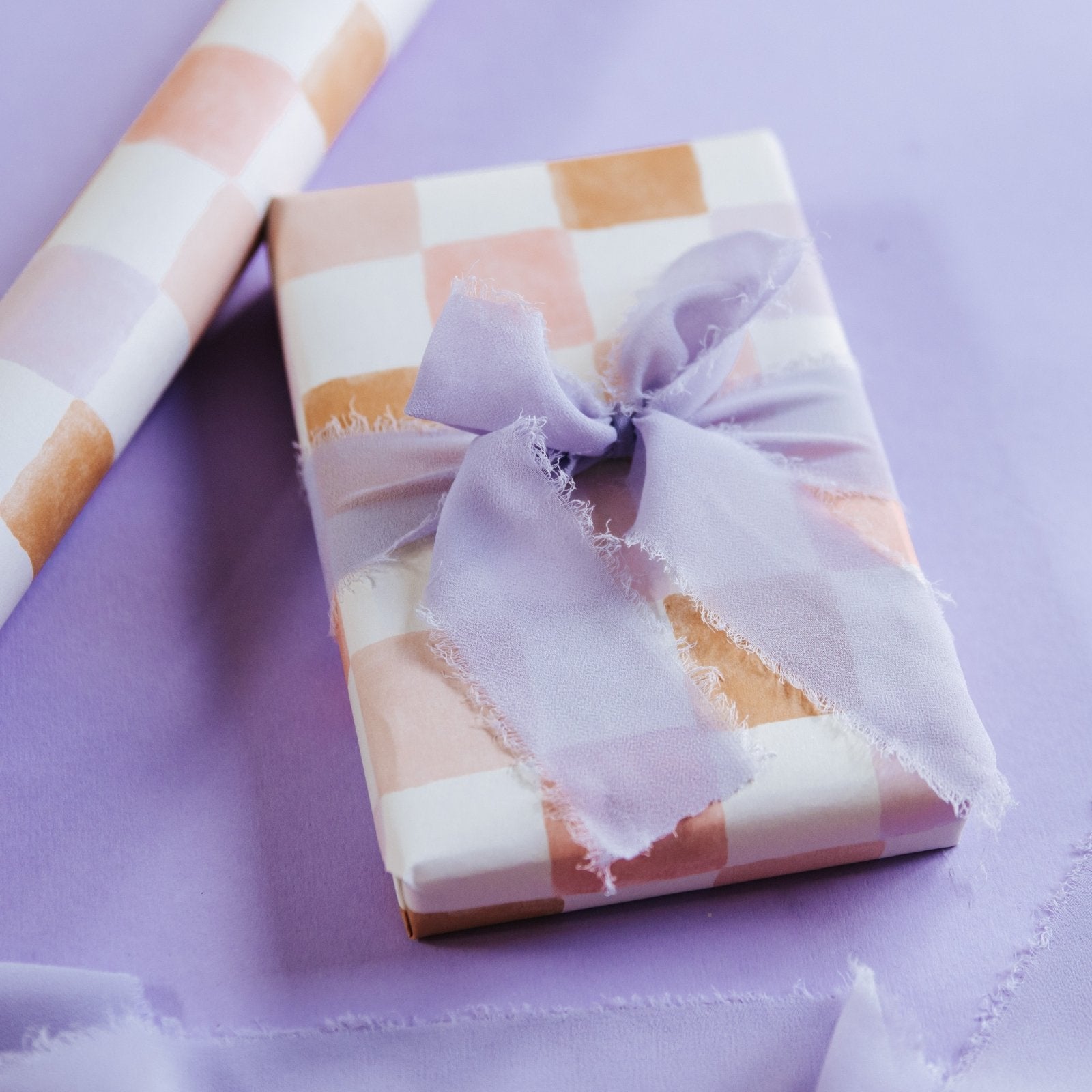 Pastel Chequerboard Wrapping Paper - I am Nat Ltd - Gift Wrap