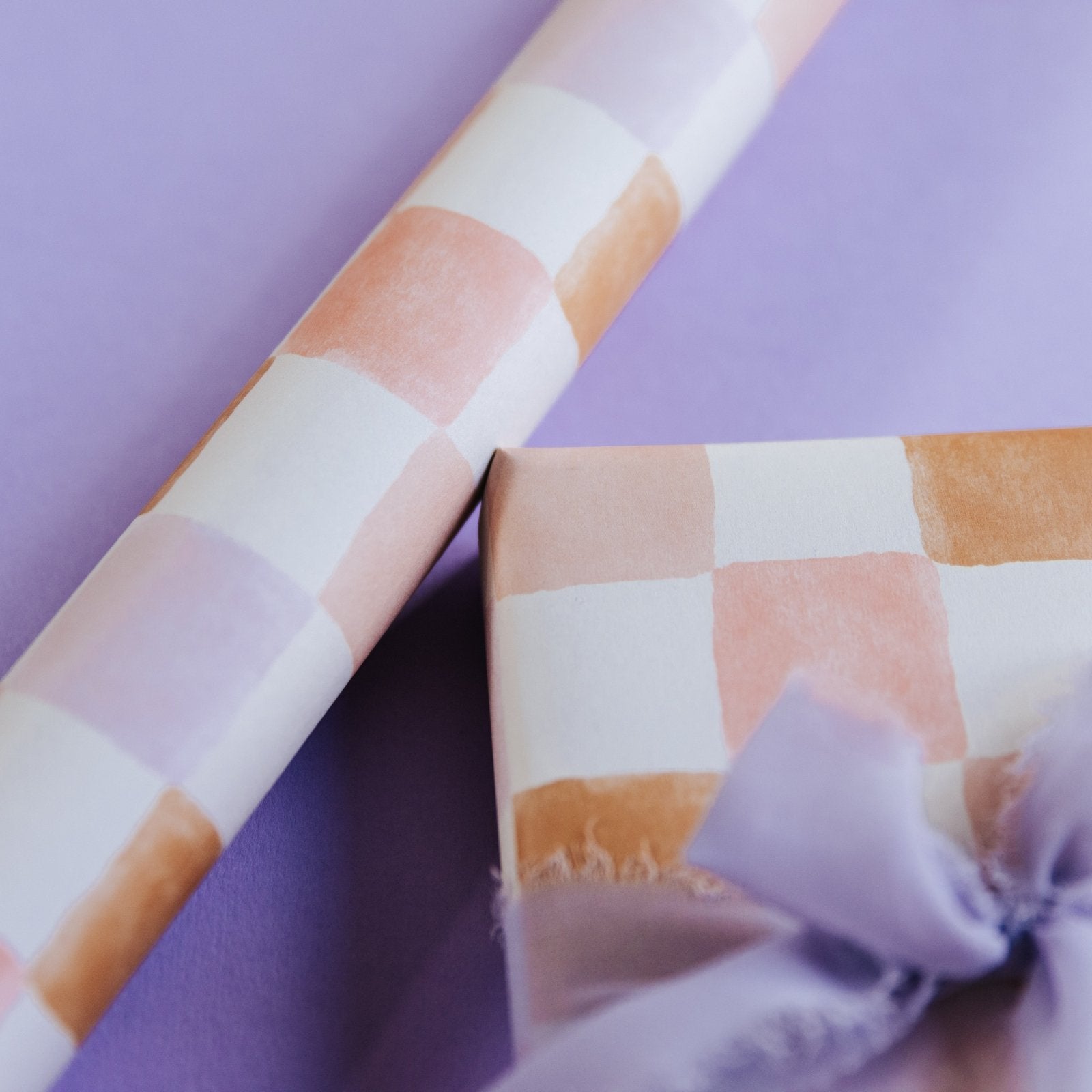 Pastel Chequerboard Wrapping Paper - I am Nat Ltd - Gift Wrap