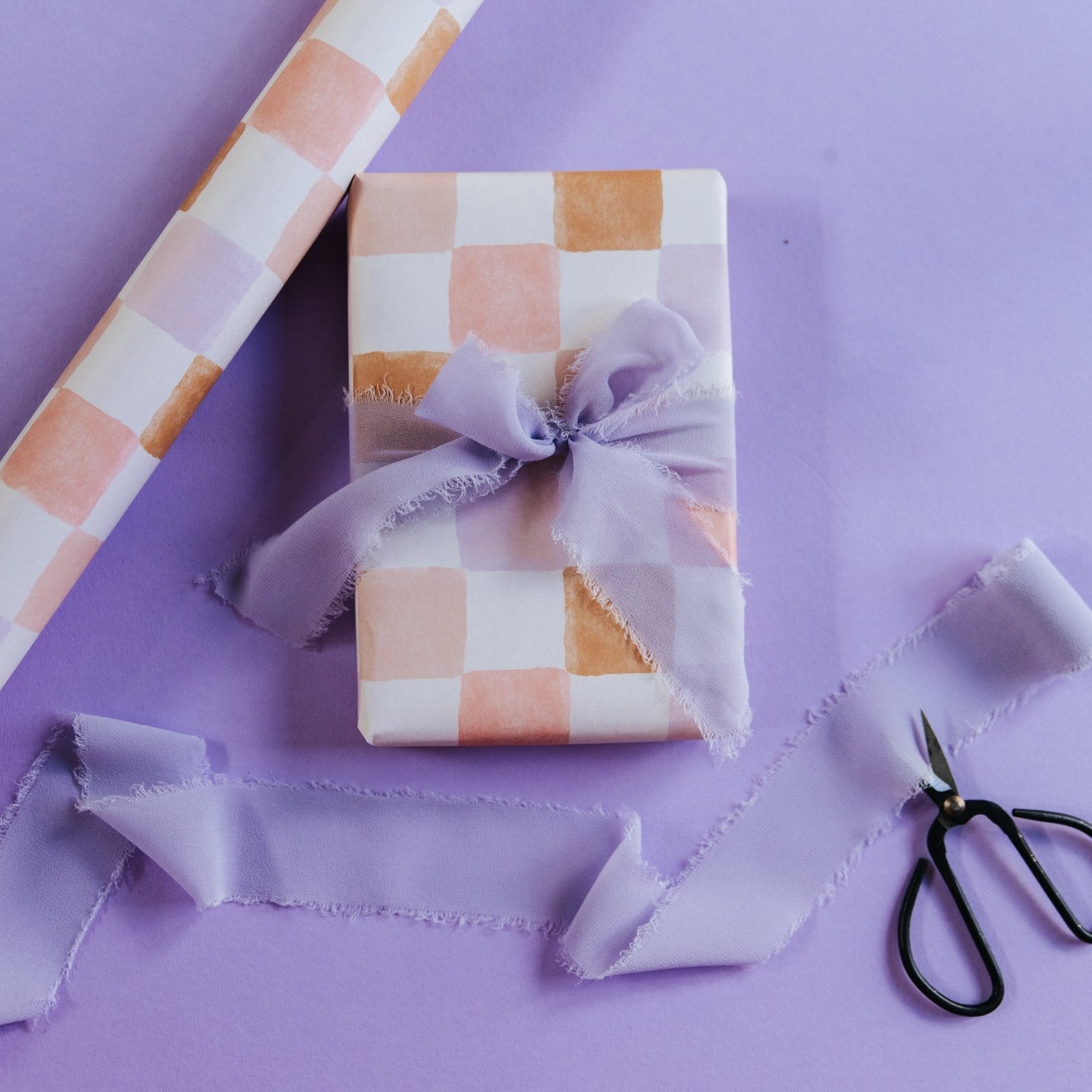 Pastel Chequerboard Wrapping Paper - I am Nat Ltd - Gift Wrap